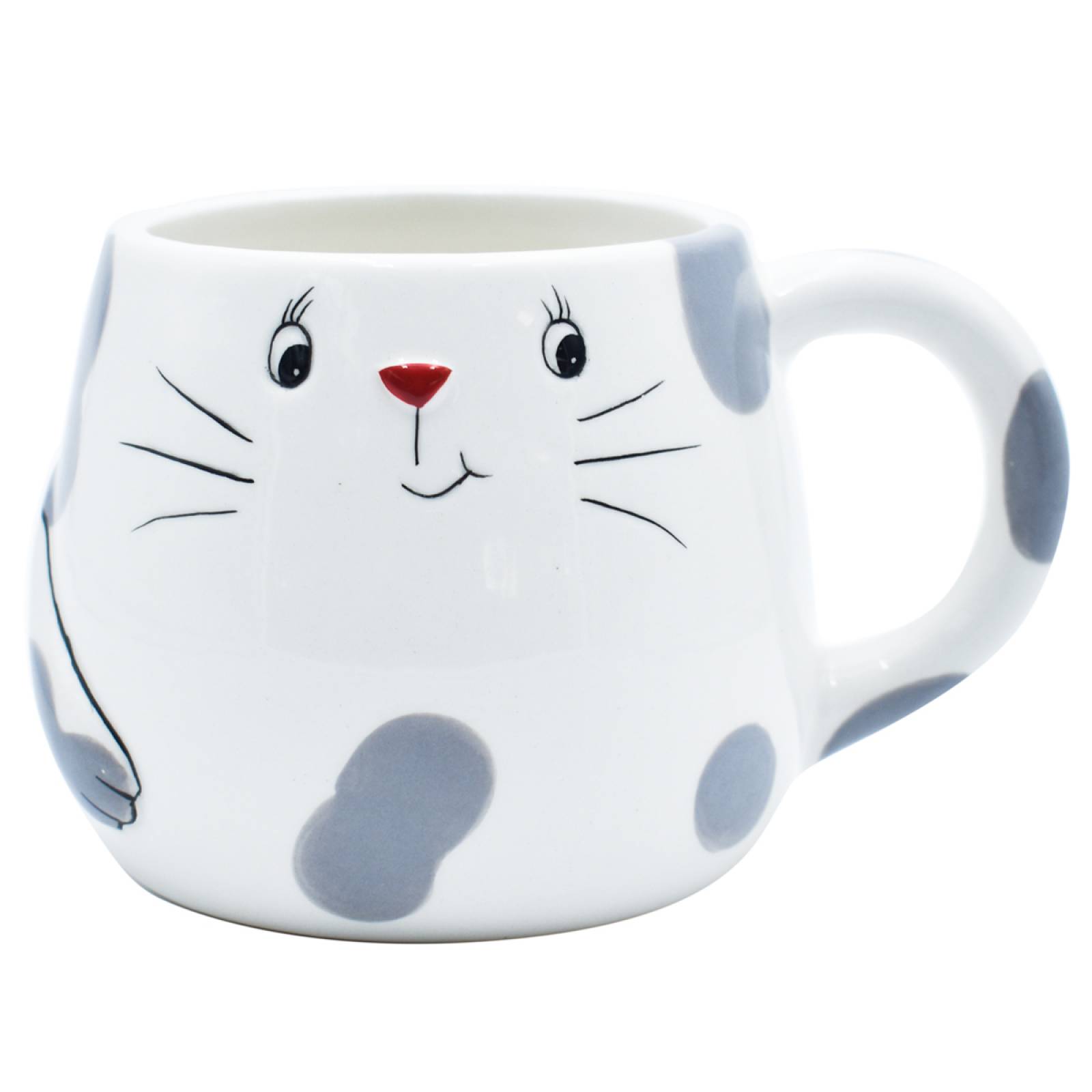 Top Choice 2415-3475 Taza Para Café 3d De Cerámica En Forma De Perros Y Gatos (Gatito)