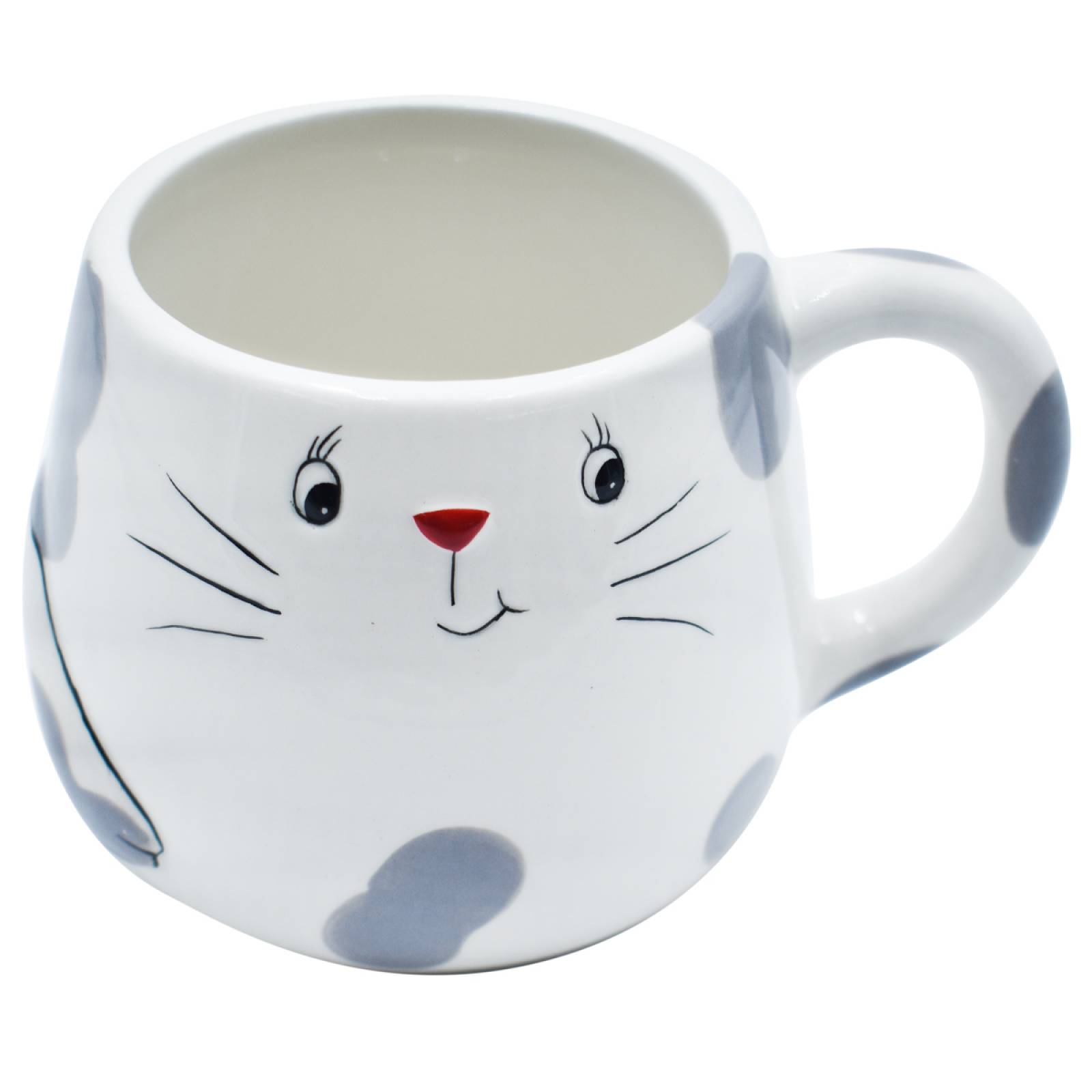 Top Choice 2415-3475 Taza Para Café 3d De Cerámica En Forma De Perros Y Gatos (Gatito)