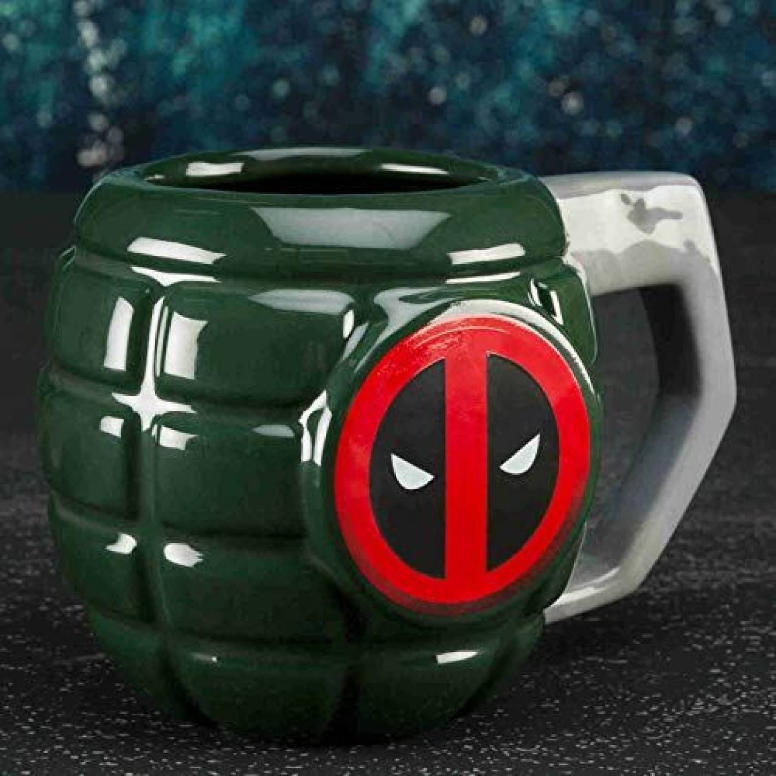 Zak 1555-3162 Taza De Café Cerámica 3d Deadpool Granada Marvel Disney 354 ml