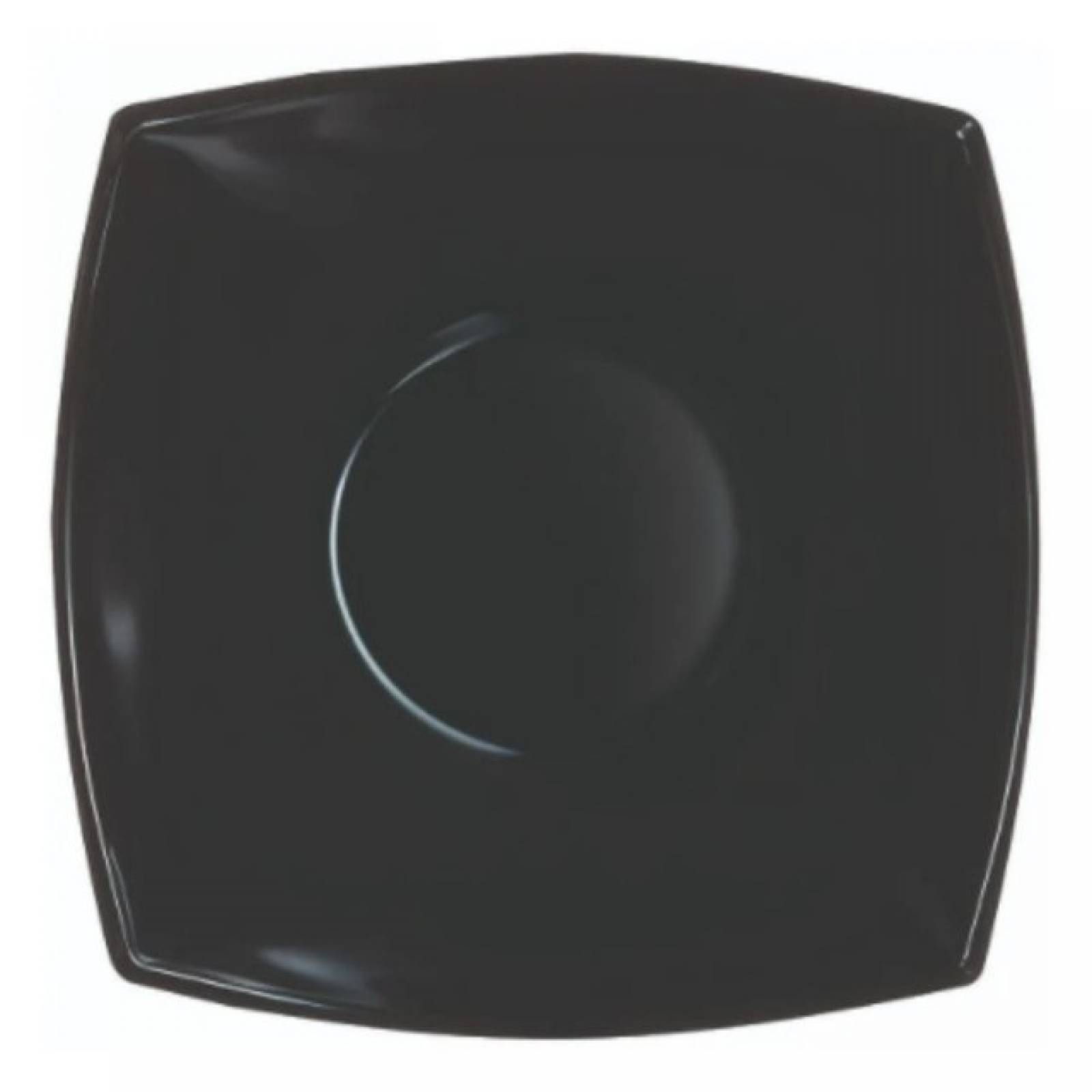 Luminarc 307-5201/5203E Vajilla Negra Cuadrada Moderna Resistente 12 piezas para 4 Personas