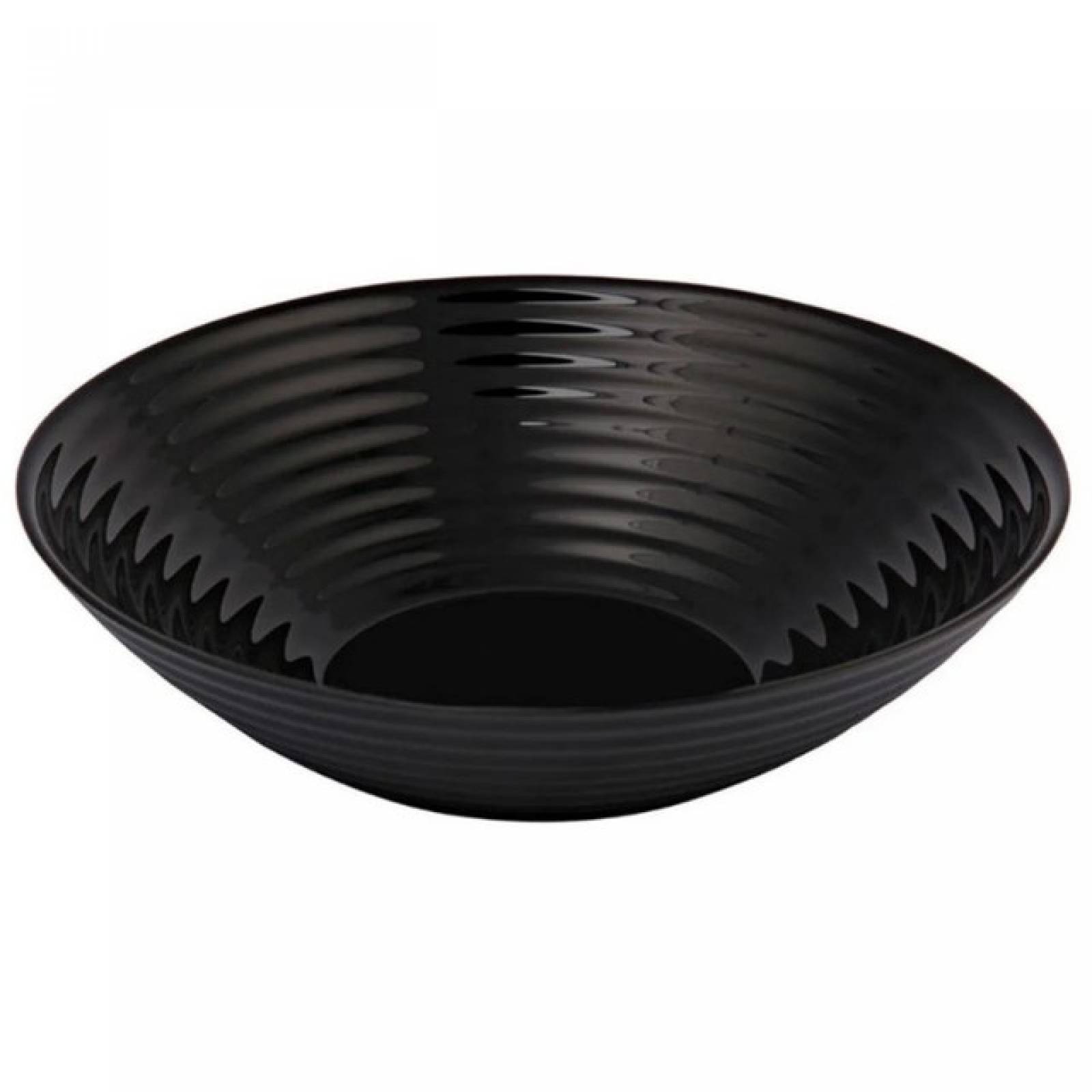 Luminarc 307-5483/5486E Vajilla Moderna Negra modelo Harena para 4 Personas de Vidrio con 12 piezas