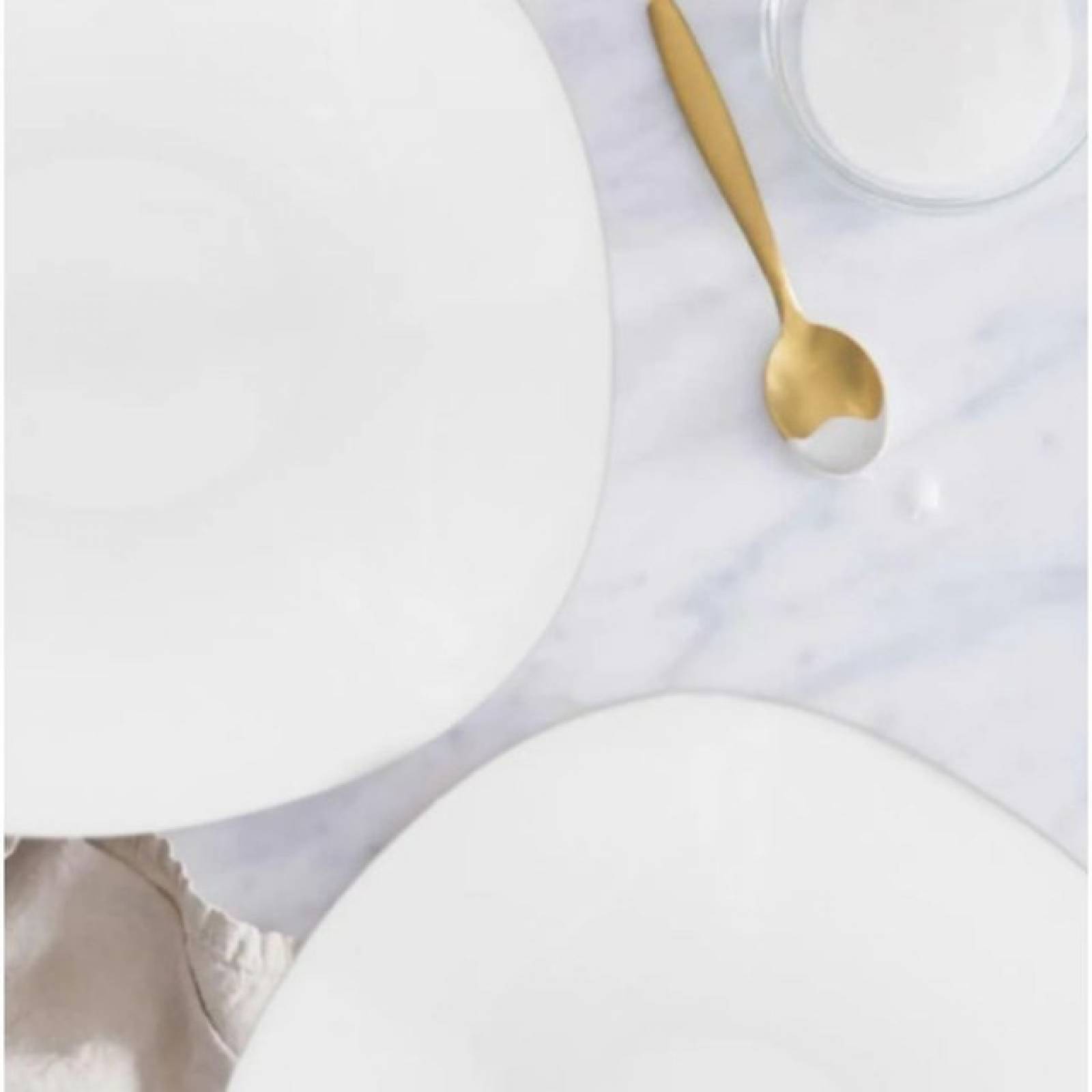 Dear 1693-77 Vajilla Moderna Cuadrada De Porcelana 16pzas Para 4 Personas