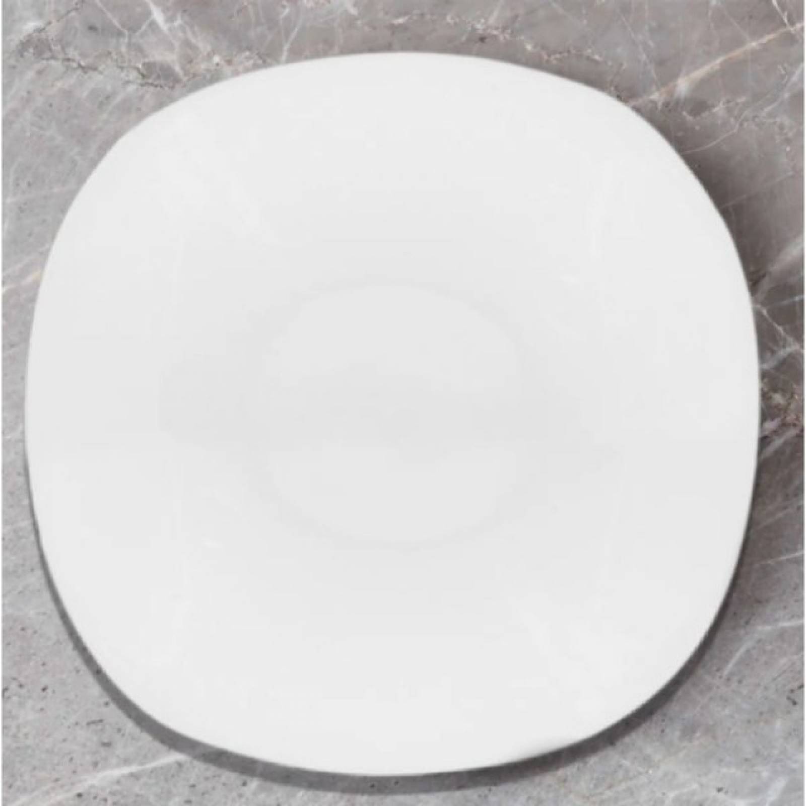 Dear 1693-77 Vajilla Moderna Cuadrada De Porcelana 16pzas Para 4 Personas