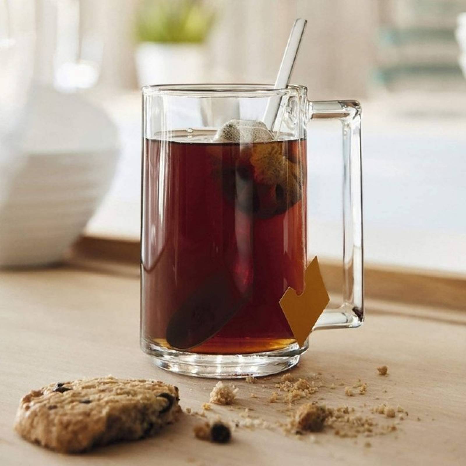 Luminarc 307-5569 Tarro de Vidrio Cerveza o Café Capuchino Bonne Heure, 400 Mililitros, 6 Piezas, Transparente