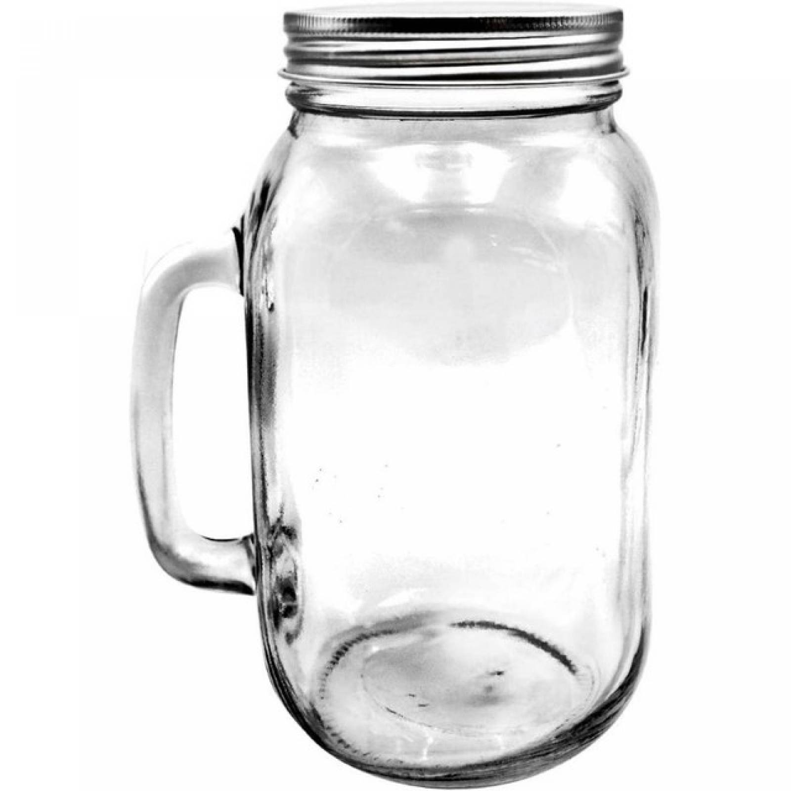 Top Choice 2415-2146 Mason Jar Set de 12 Frascos de Vidrio con Tapa y Asa de 1 Litro