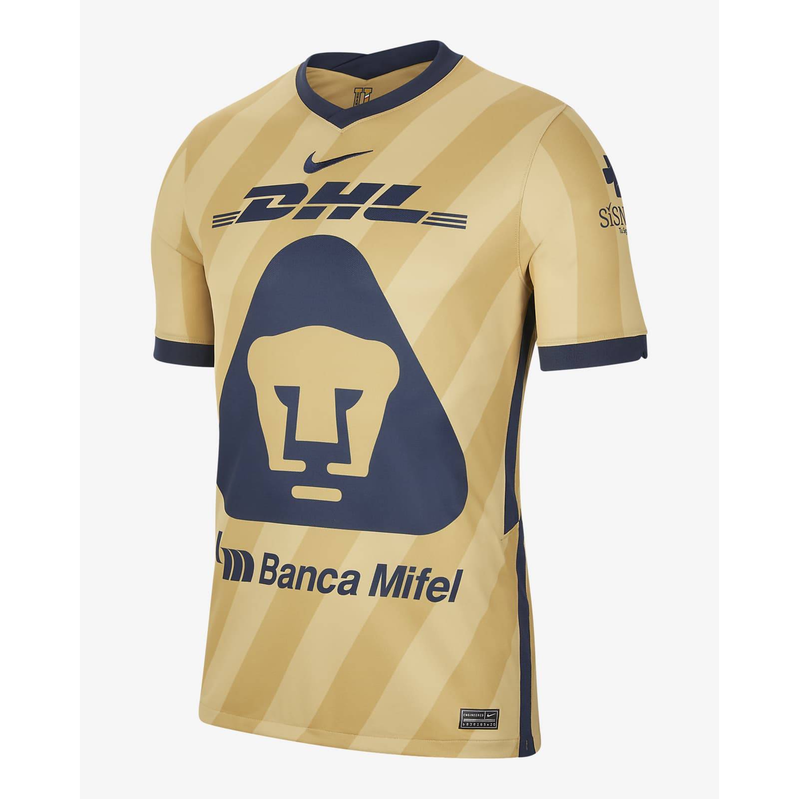 JERSEY NIKE PUMAS UNAM ALTERNATIVO 20-21 código: CV8417 710