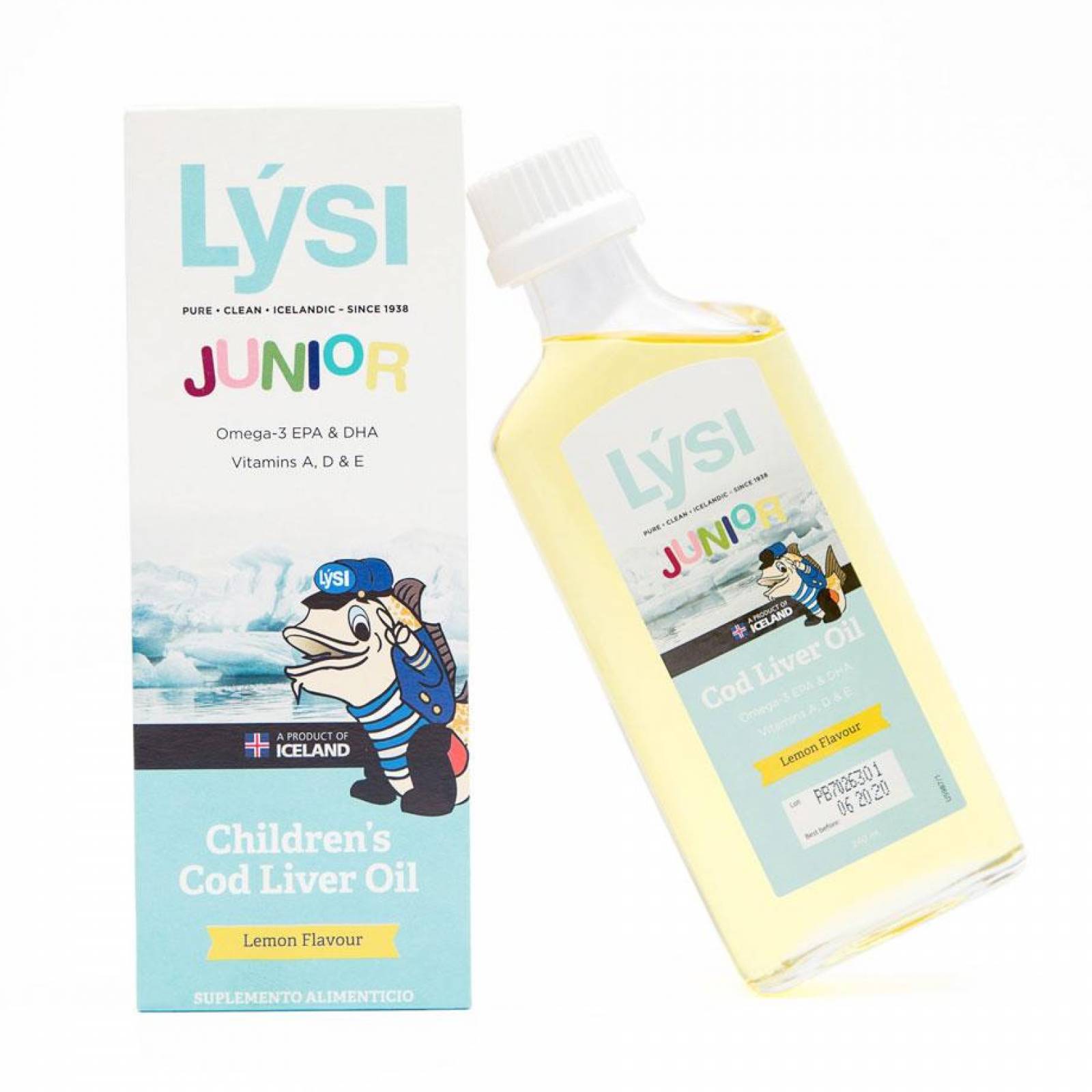 Lysi Omega 3 EPA y DHA Aceite de Hígado de Bacalao Niños 240 ML