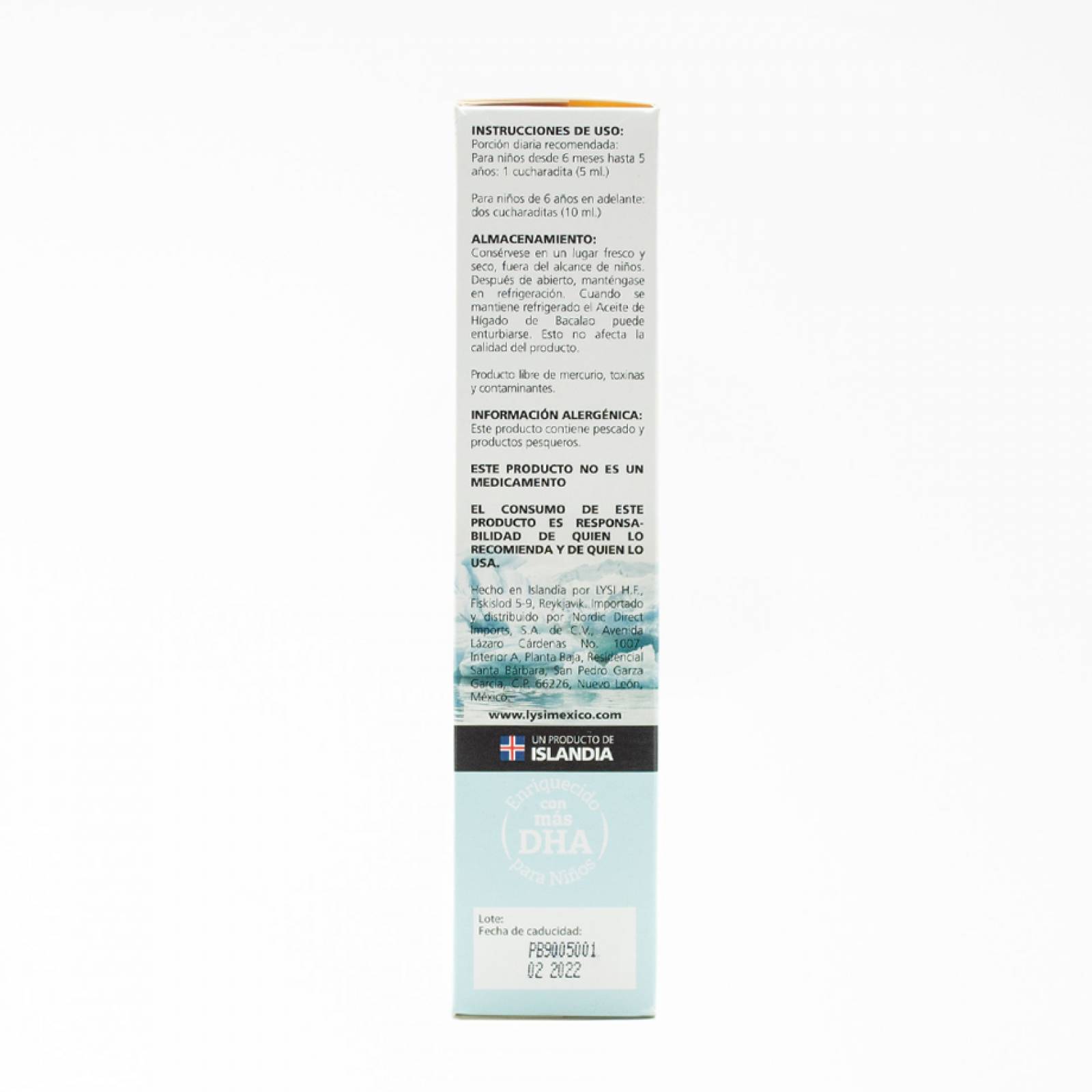 Lysi Omega 3 EPA y DHA Aceite de Hígado de Bacalao Niños 240 ML