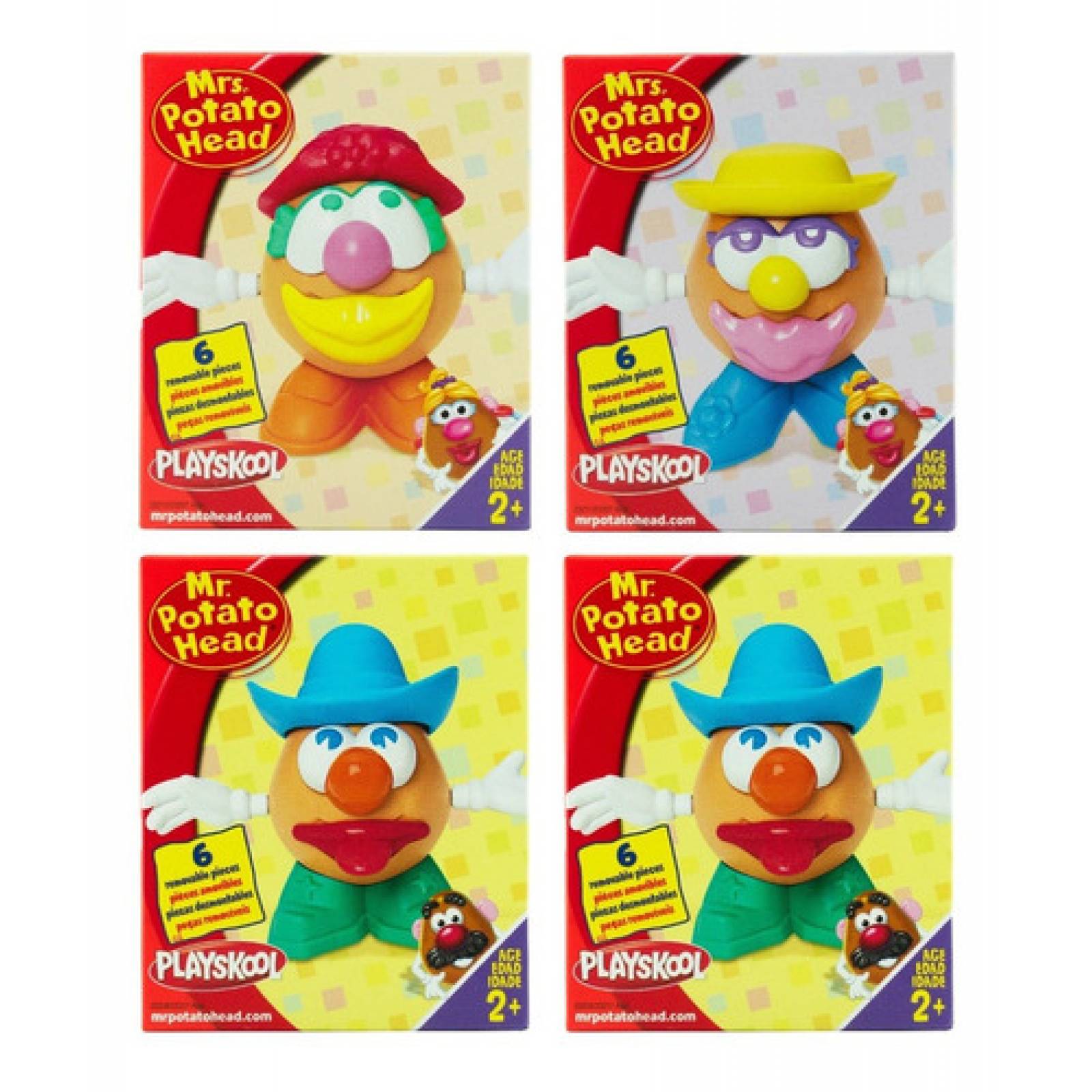 Sr Y Sra Cara De Papa 6 Desmontables Pack 4 Pz Playskool