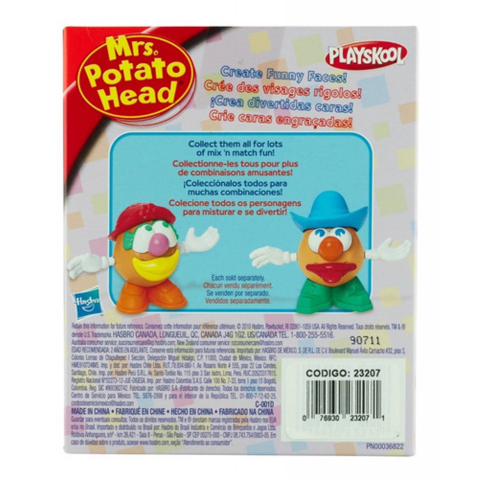 Sr Y Sra Cara De Papa 6 Desmontables Pack 4 Pz Playskool