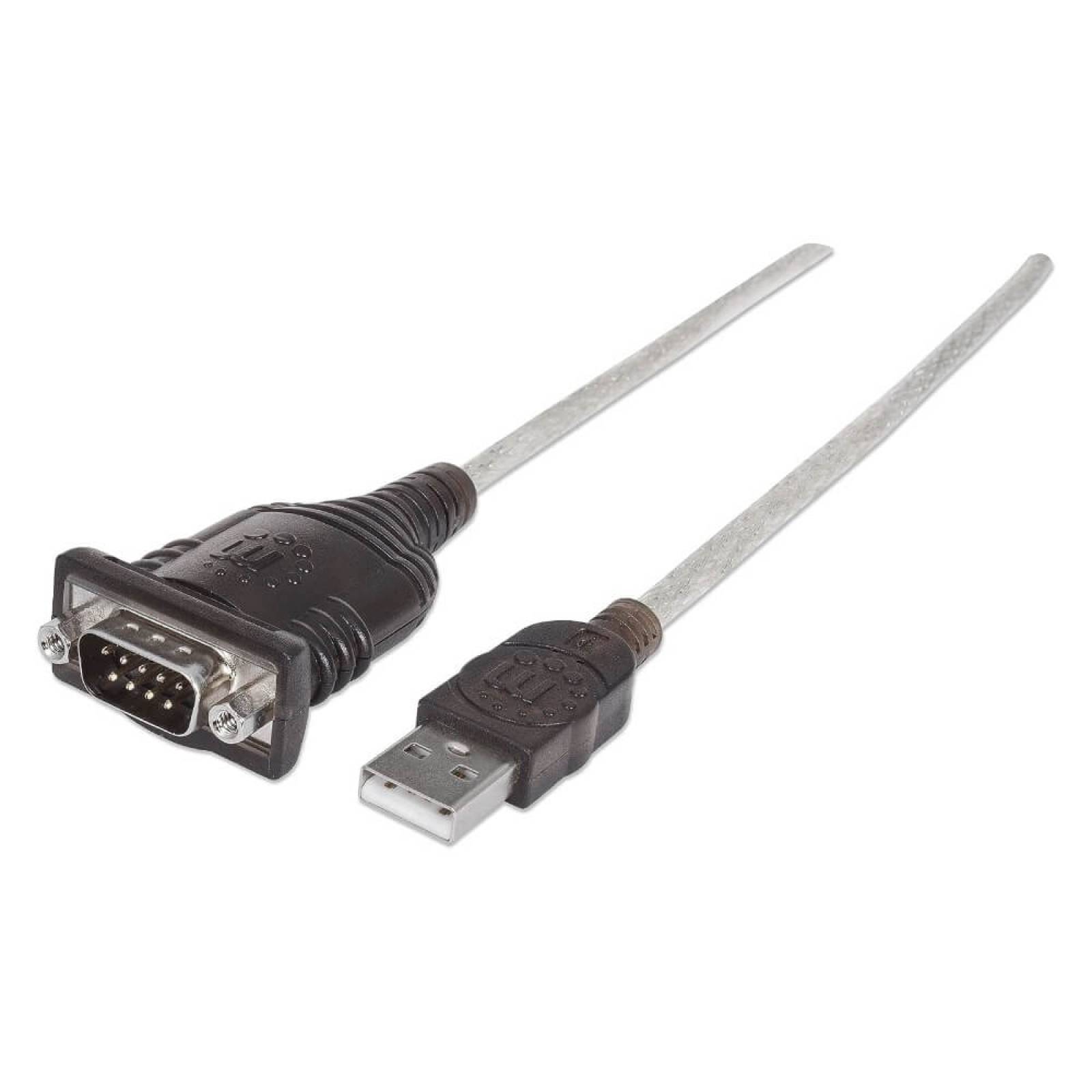 Convertidor Adaptador Serial A Usb Manhattan 45cm Db9 Com