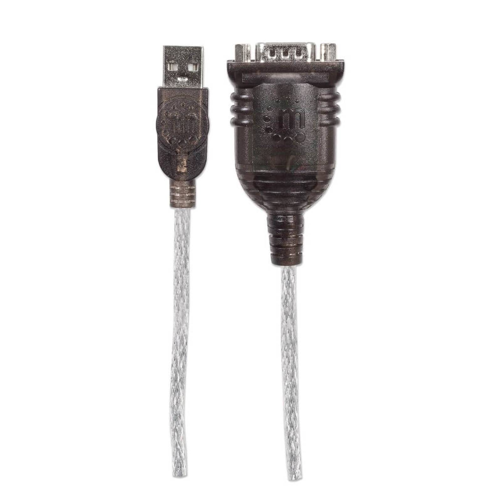 Convertidor Adaptador Serial A Usb Manhattan 45cm Db9 Com