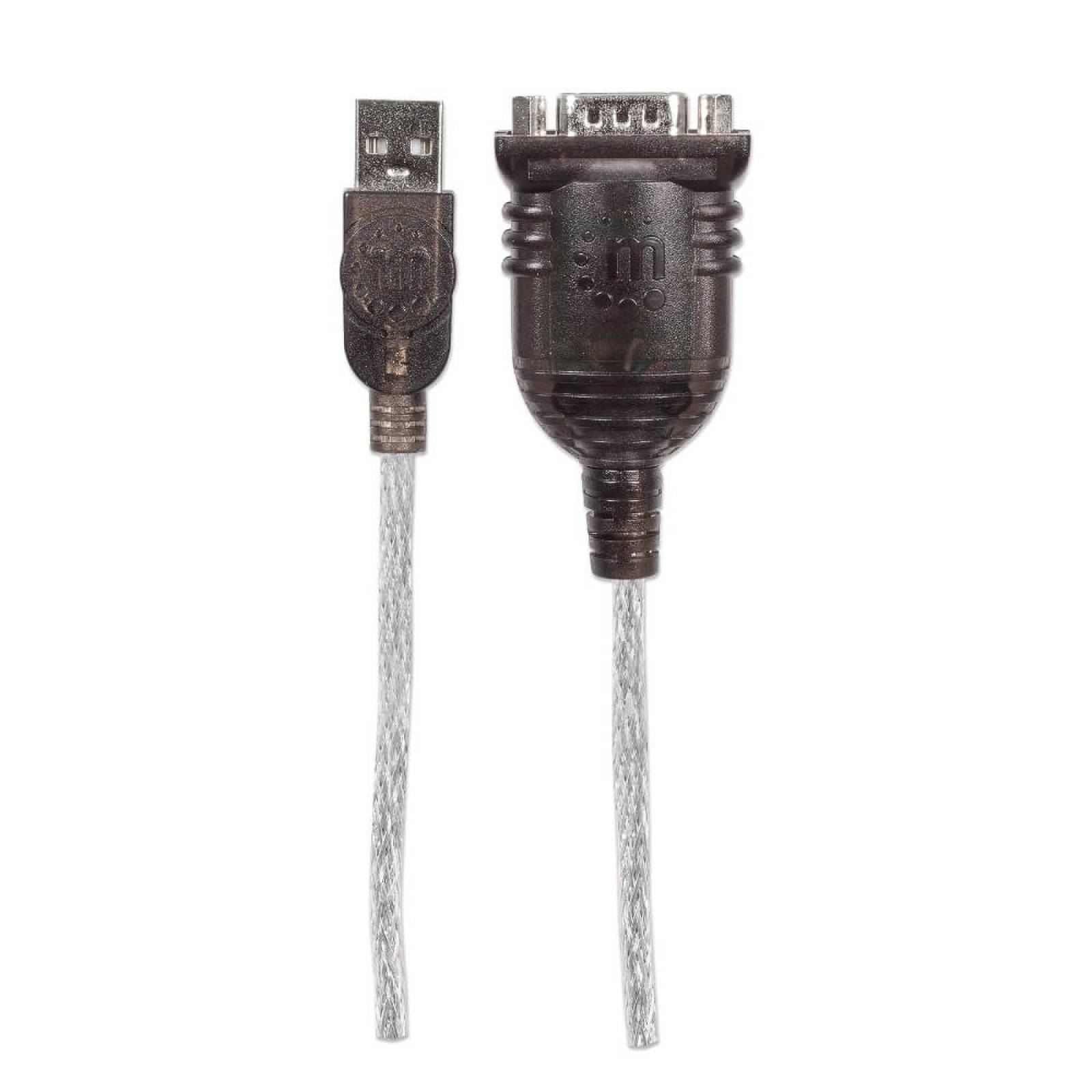 Convertidor Adaptador Serial A Usb Manhattan 45cm Db9 Com 1403