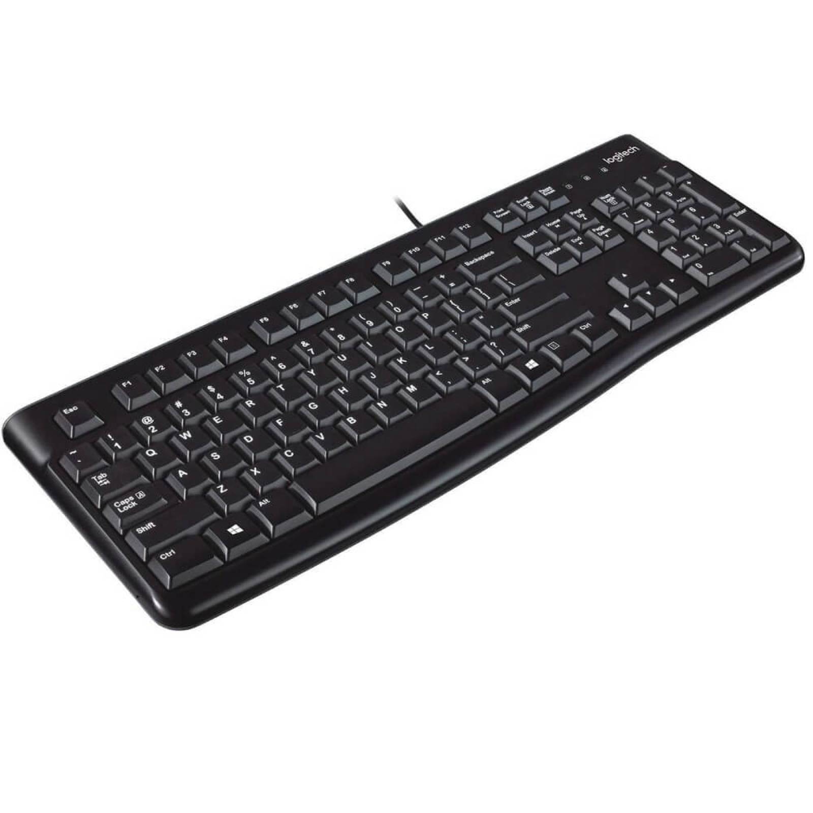Teclado Logitech K120 Qwerty Español España Color Negro