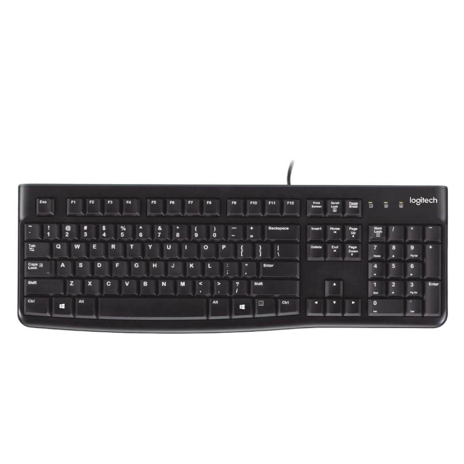 Teclado Logitech K120 Qwerty Español España Color Negro