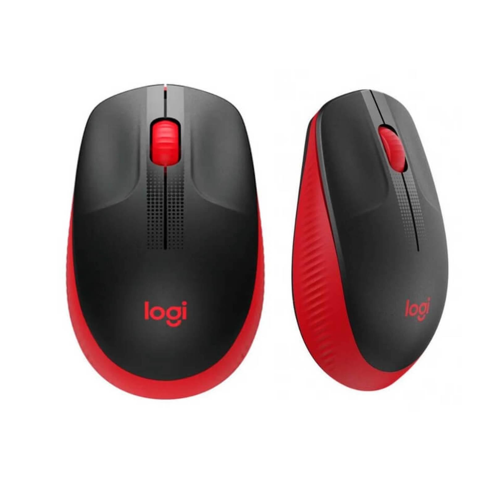 Mouse Inalámbrico Logitech  M190 Rojo