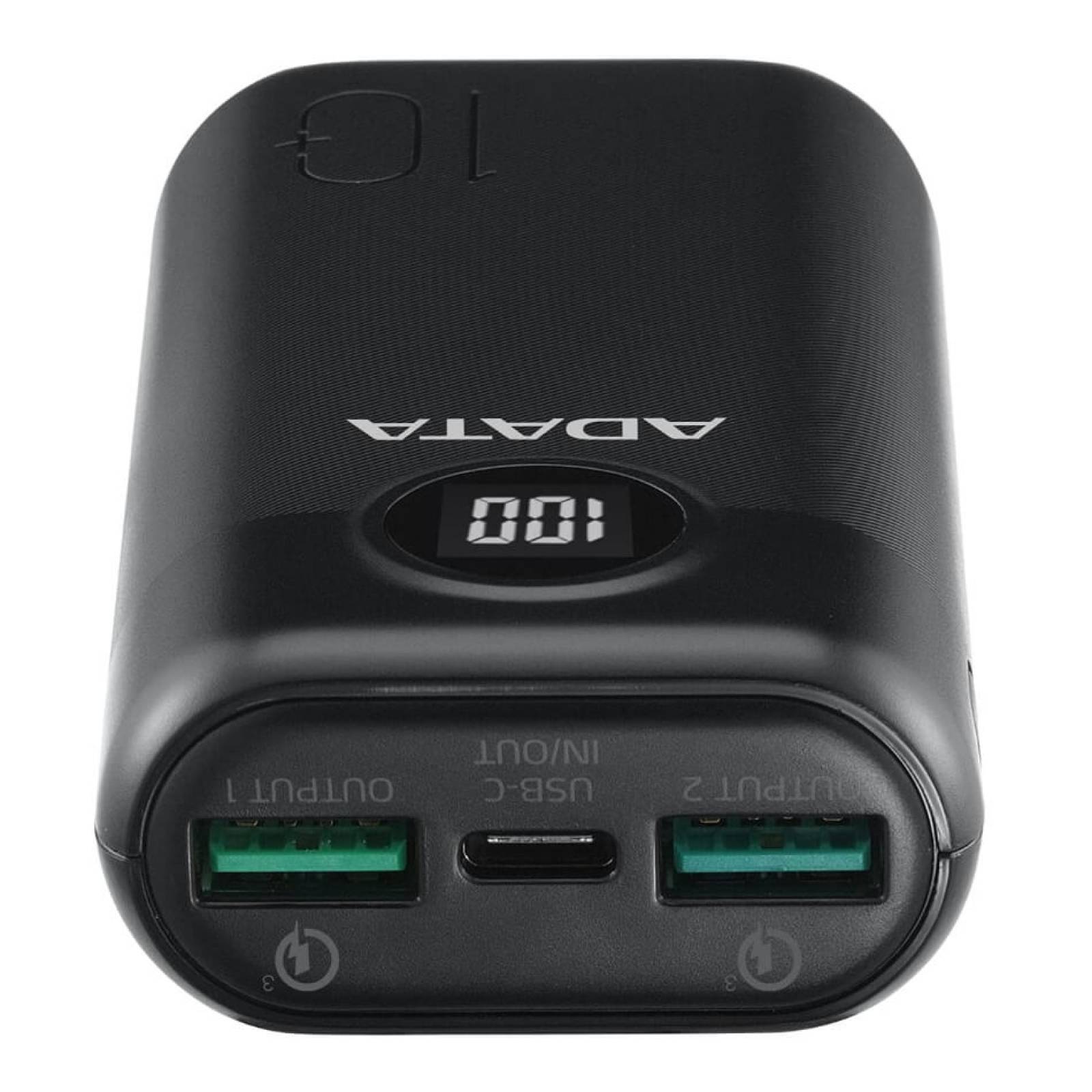 Power Bank Adata P10000qcd 10000mah Pantalla Digital Negro