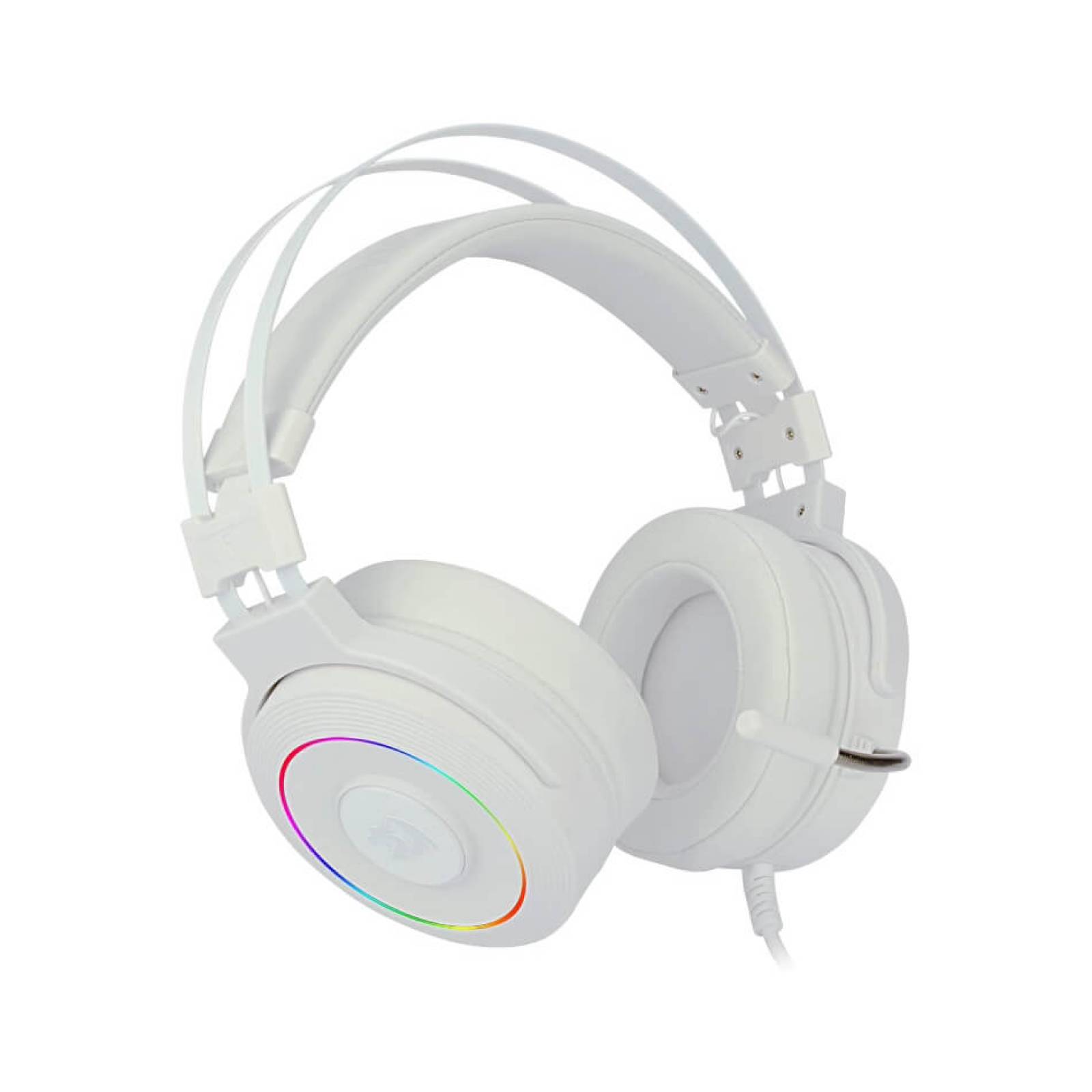 Audífonos Gamer Redragon Chroma Lamia 2 Lunar White Led