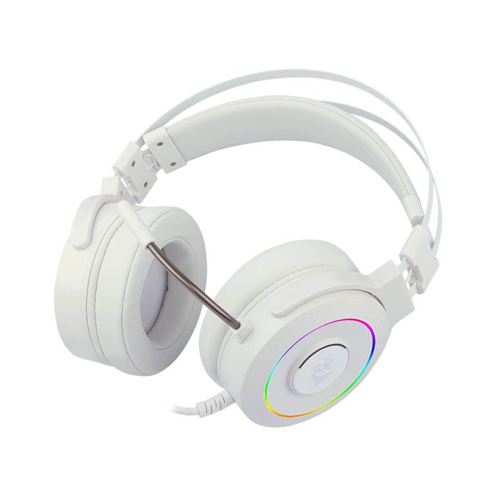 Audífonos Gamer Redragon Chroma Lamia 2 Lunar White Led