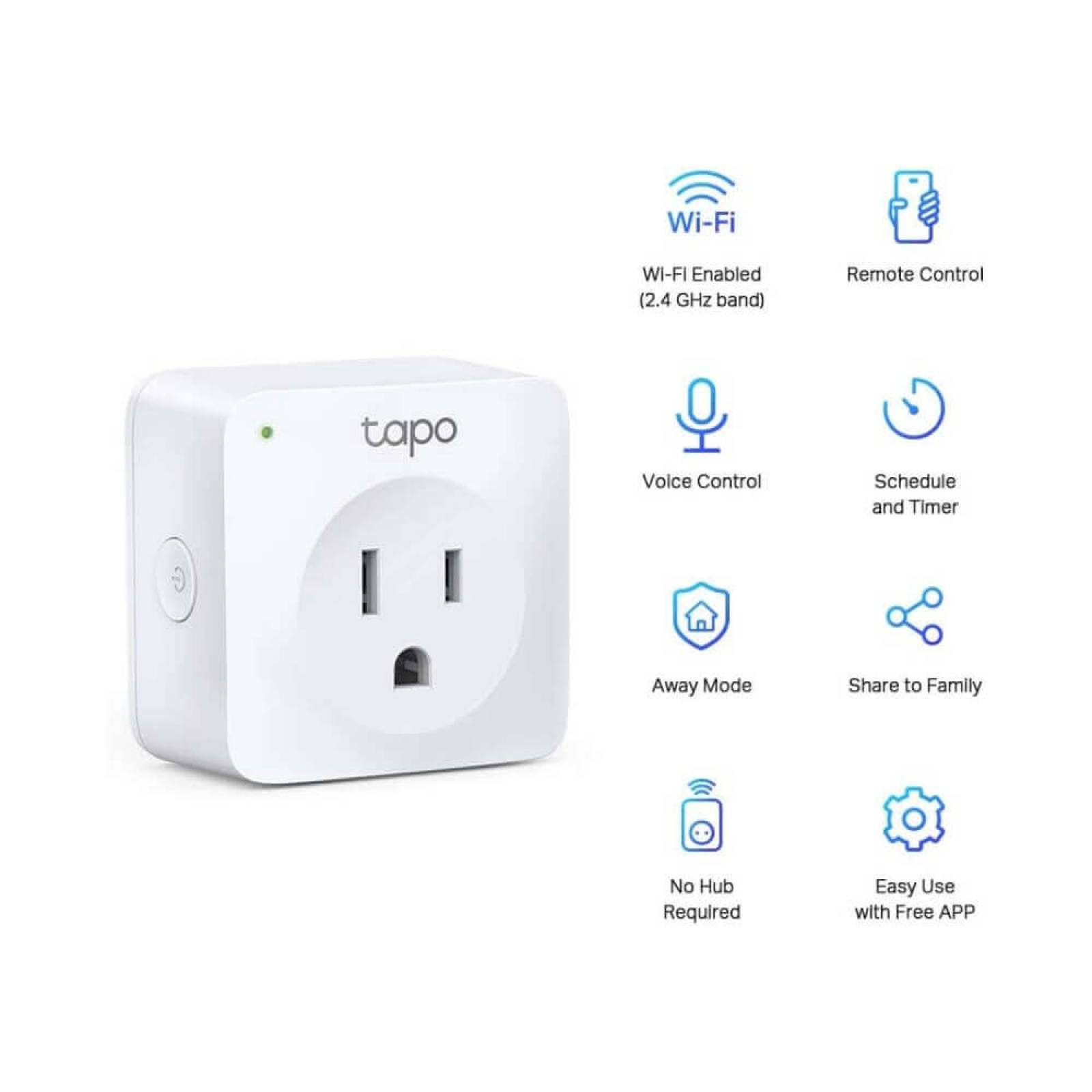 Kit Mini Enchufe Inteligente Wi-fi Tp-link Tapo P100(2-pack)