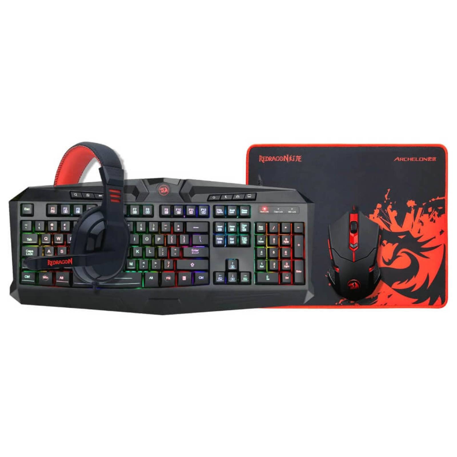 Kit De Teclado Y Mouse Gamer Redragon S101-ba Español