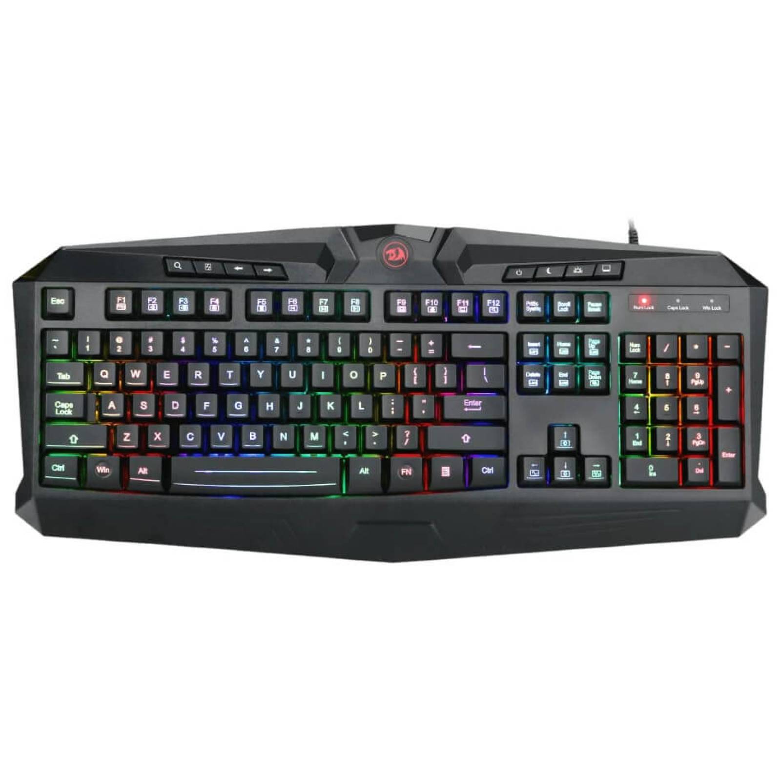 Kit De Teclado Y Mouse Gamer Redragon S101-ba Español