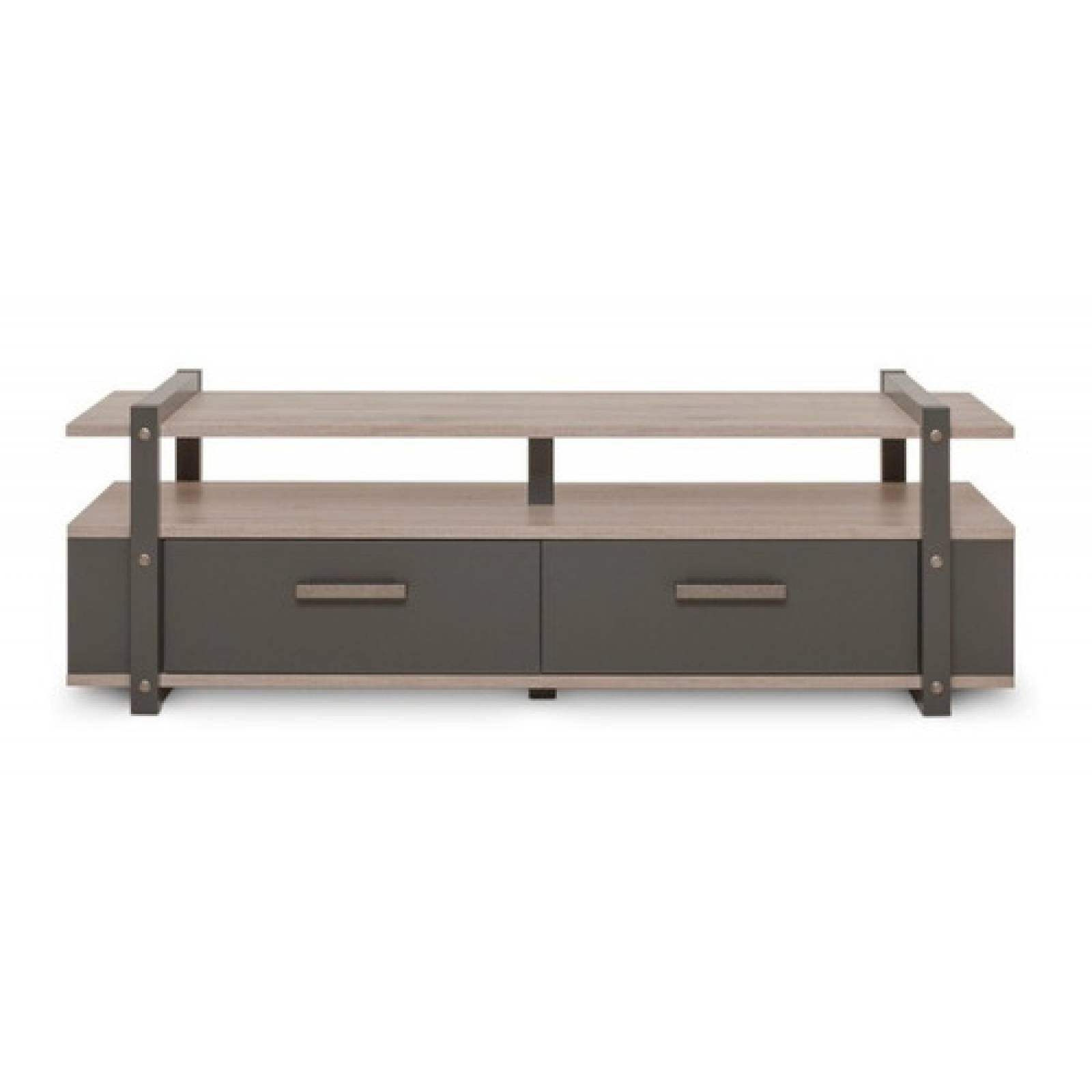 Mueble Para Tv Con Cajonera Y Repisas Moderno Tugow