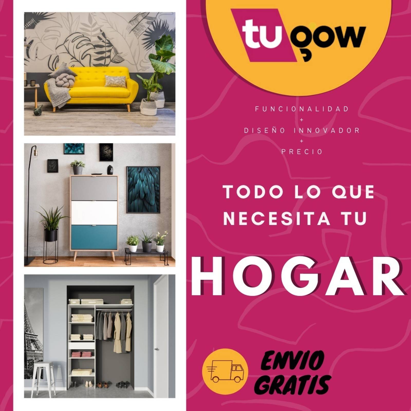 Mueble Para Tv Con Cajonera Y Repisas Moderno Tugow