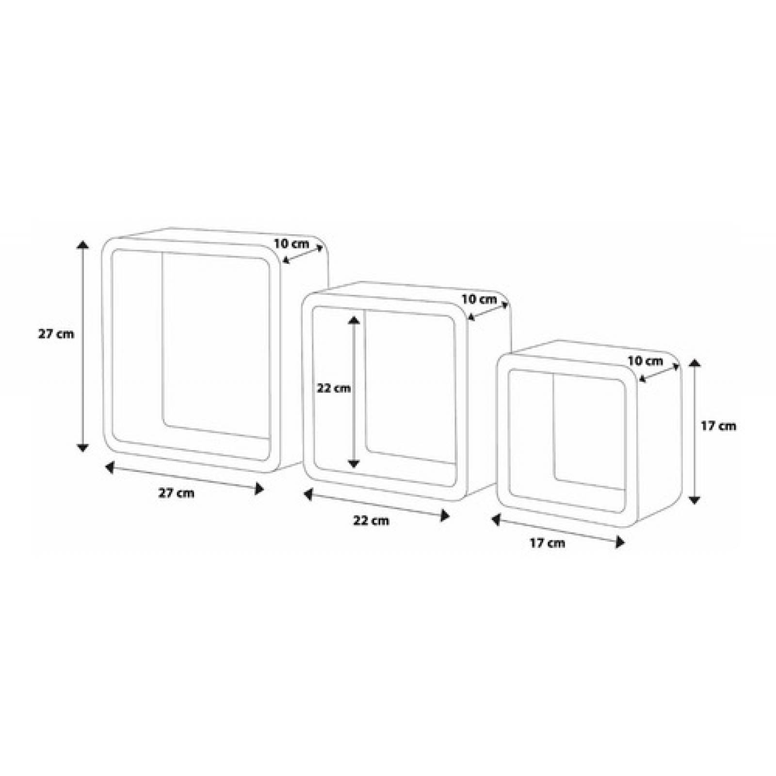 Repisas Flotantes Cuadradas Modernas Tugow