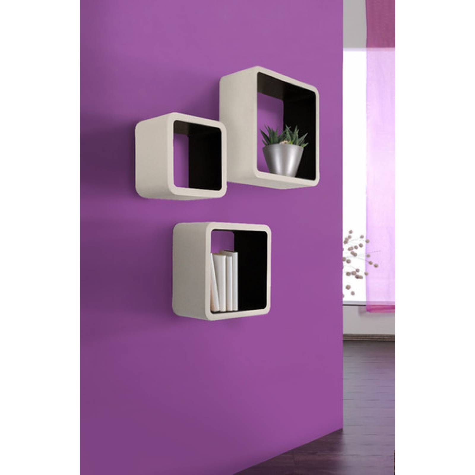 Repisas Flotantes Cuadradas Modernas Tugow