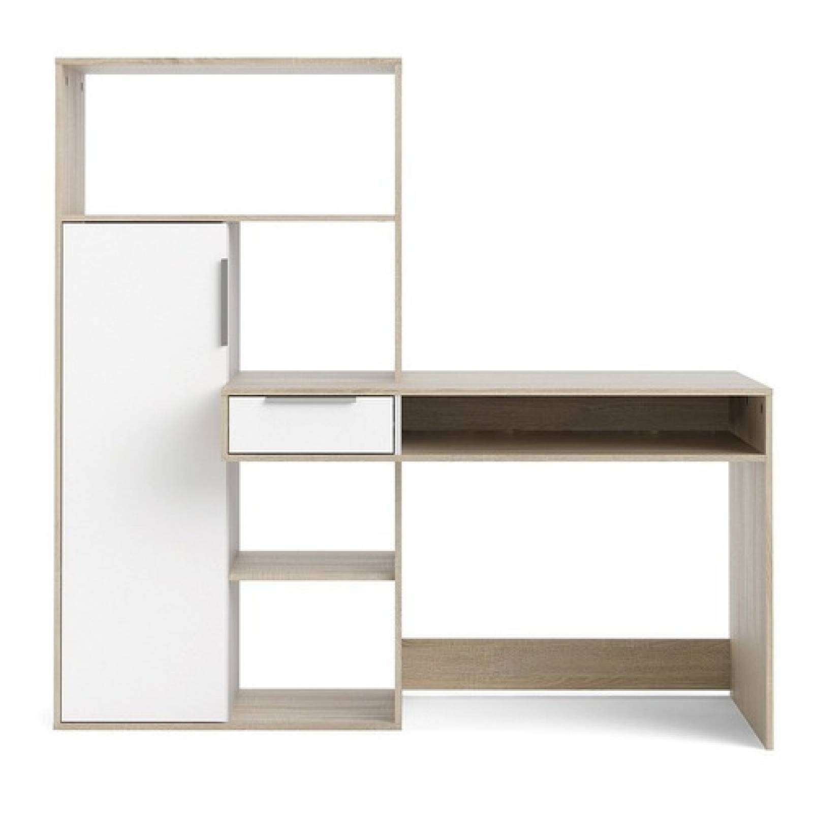 Escritorio Librero Para Computadora Con Cajon Y Puerta