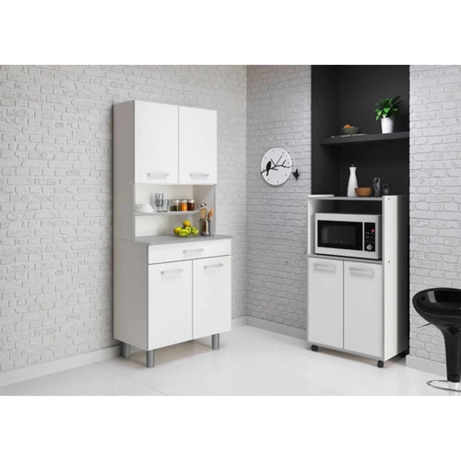 Alacenas Cocina Prácticas Blanca Minimalista Tugow