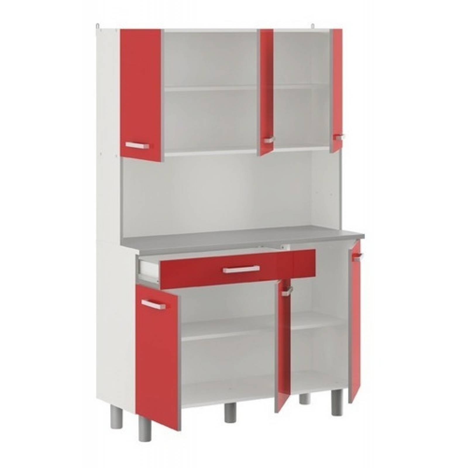 Alacenas Cocinas Prácticas Roja Moderna Tugow