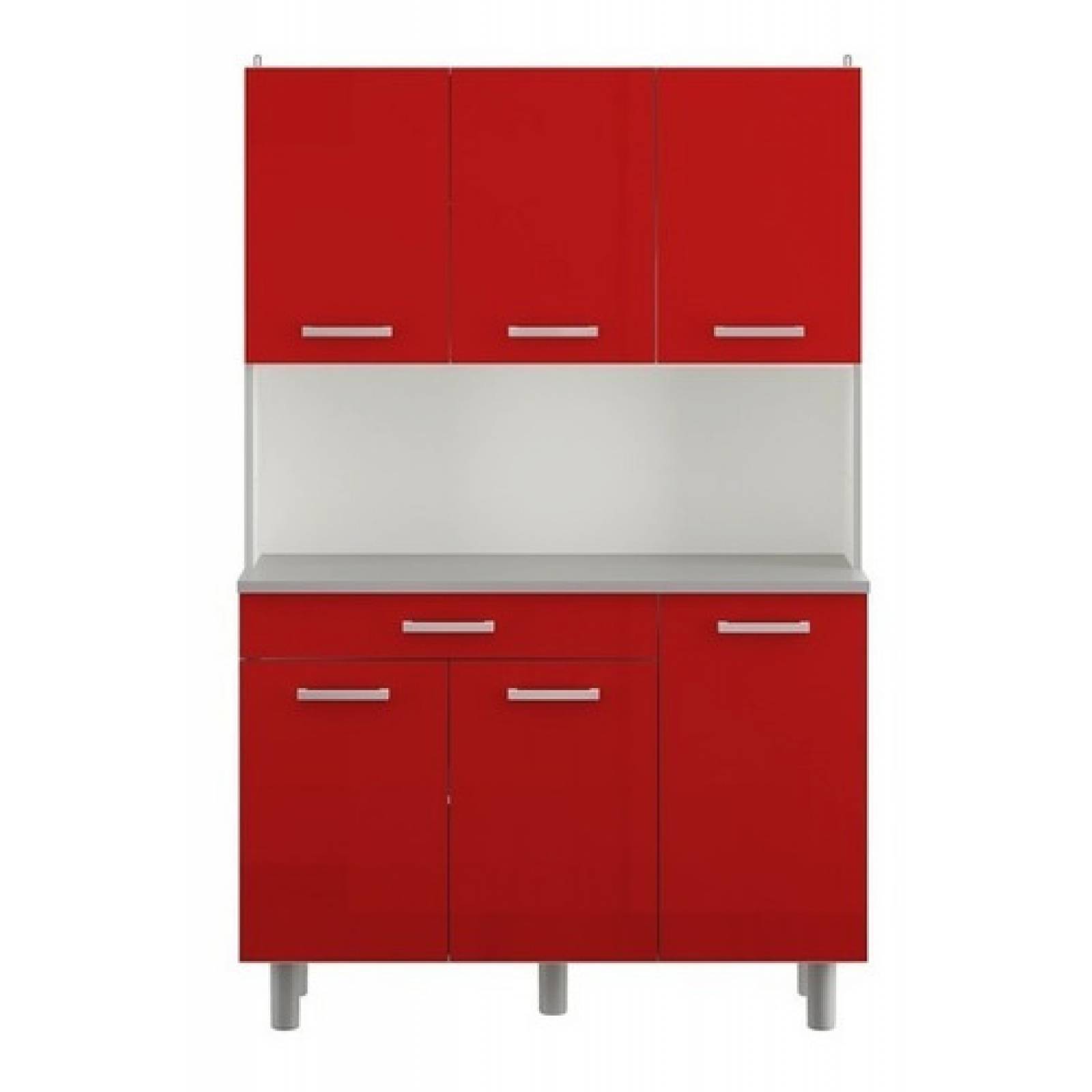 Alacenas Cocinas Prácticas Roja Moderna Tugow