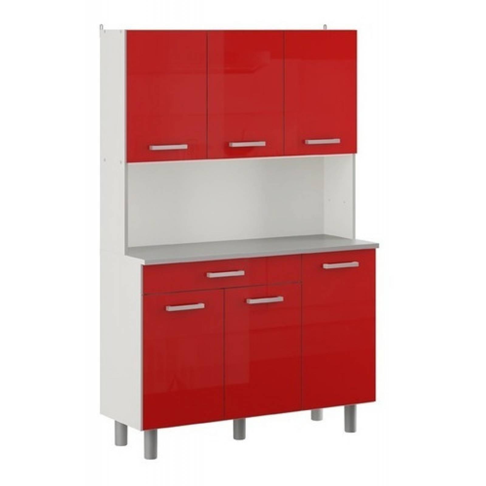 Alacenas Cocinas Prácticas Roja Moderna Tugow