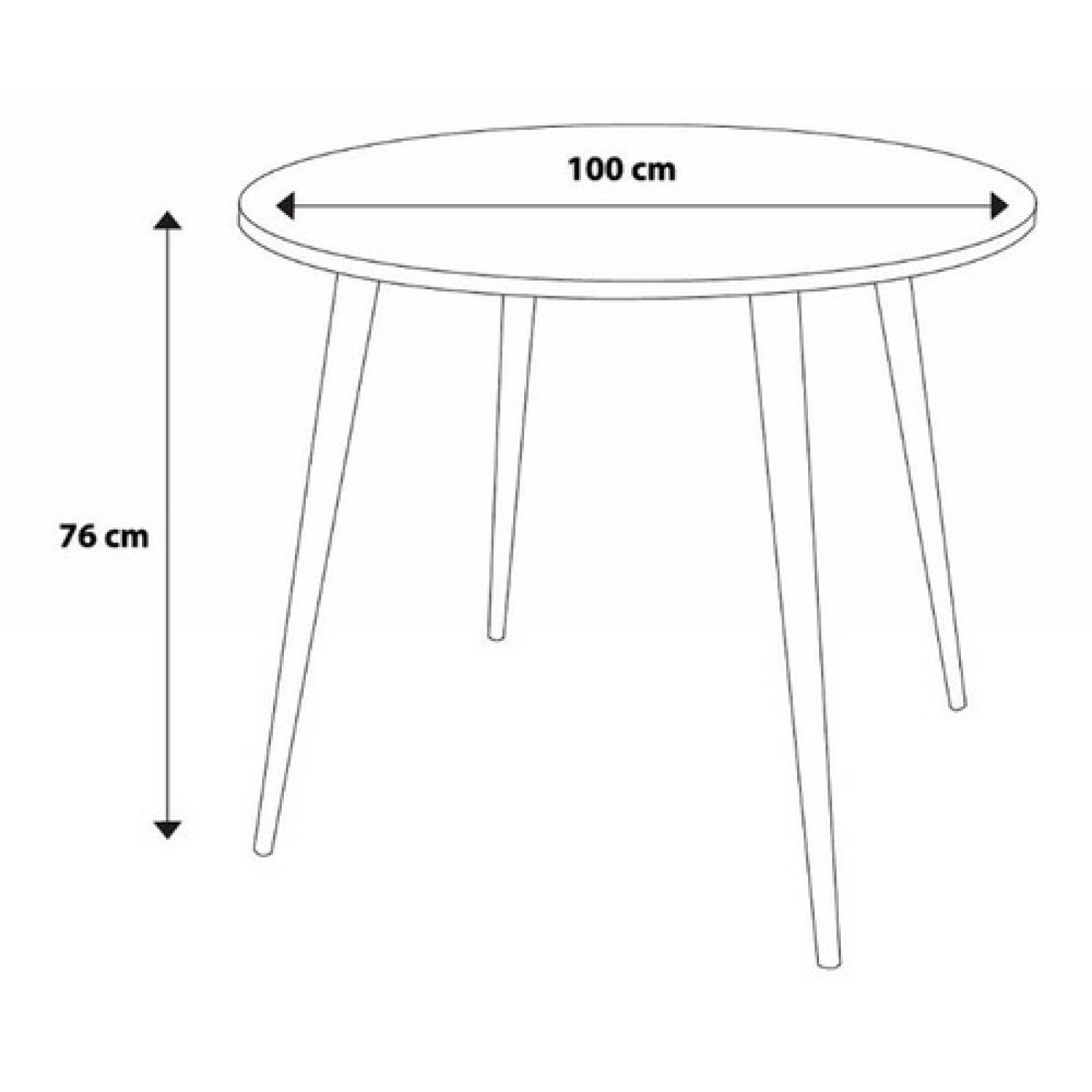 Mesa De Centro Redonda Blanca Mesa Lateral Minimalista Tugow