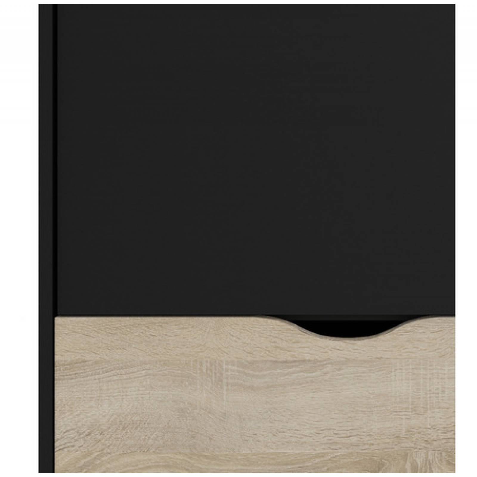 Ropero Moderno Con Cajonera Clóset Armable Negro