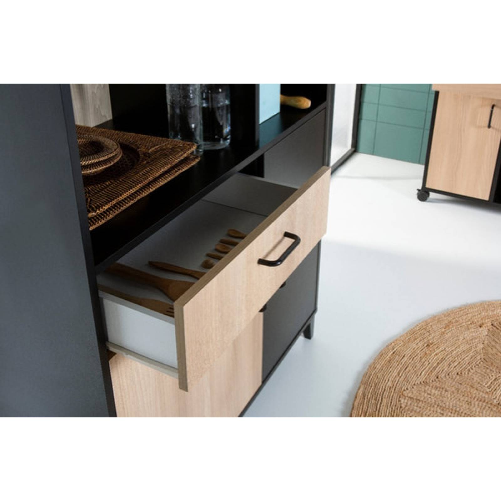 Mueble De Cocina Alacena 3 Puertas Funcional Para Hogar 