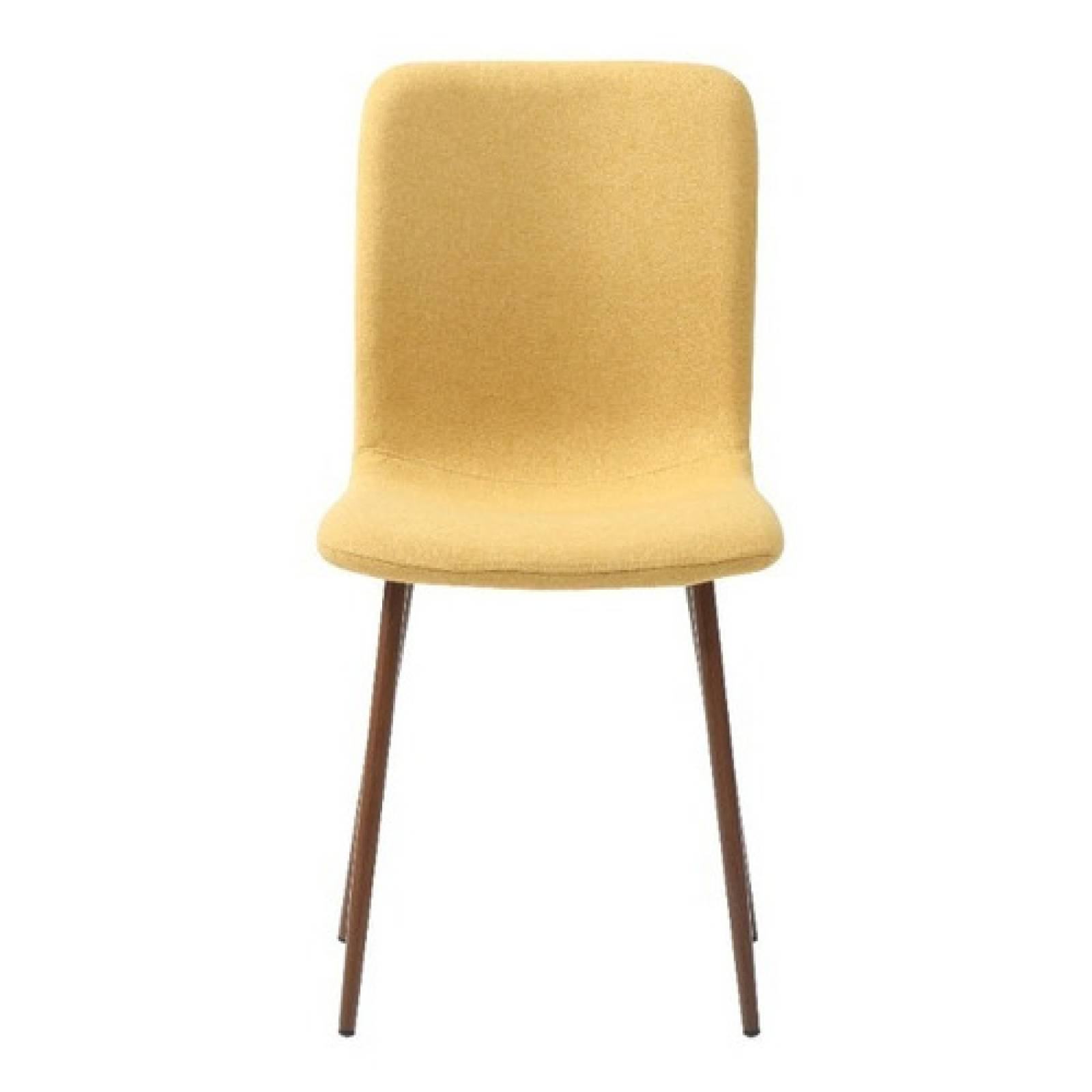 Silla Mostaza Estetica Retro Para Comedor Moderno Tugow