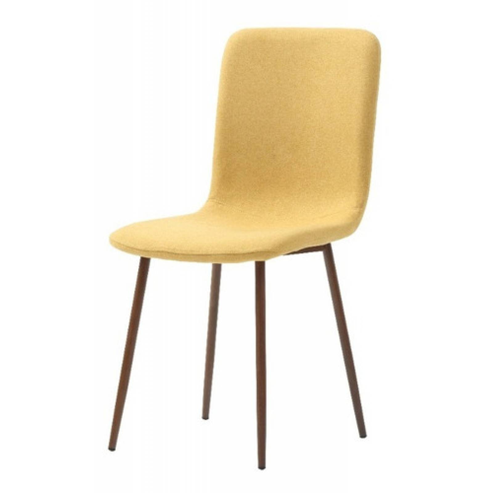 Silla Mostaza Estetica Retro Para Comedor Moderno Tugow