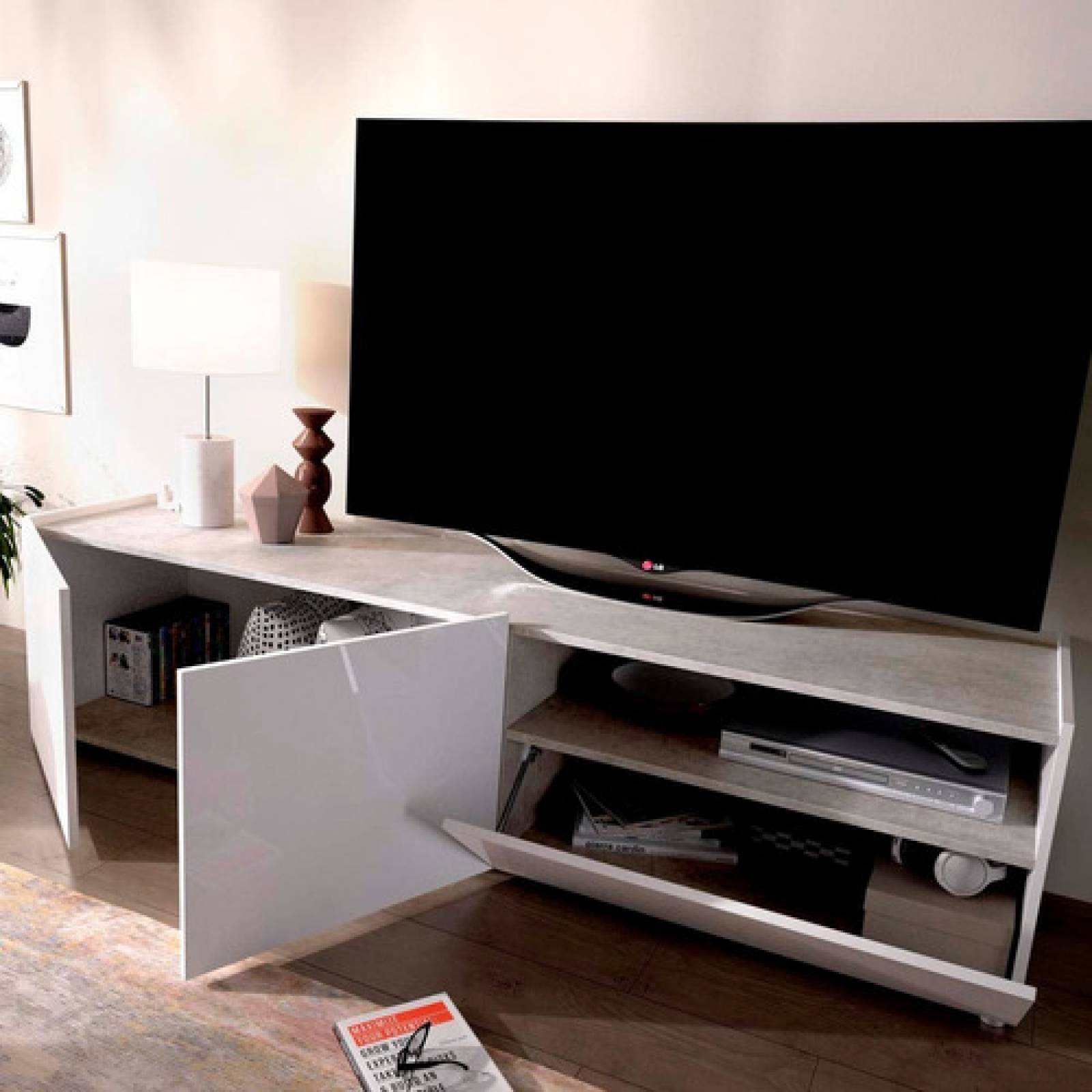 Mueble De Tv Hasta 85 Pulgadas Mesa Moderna Tugow