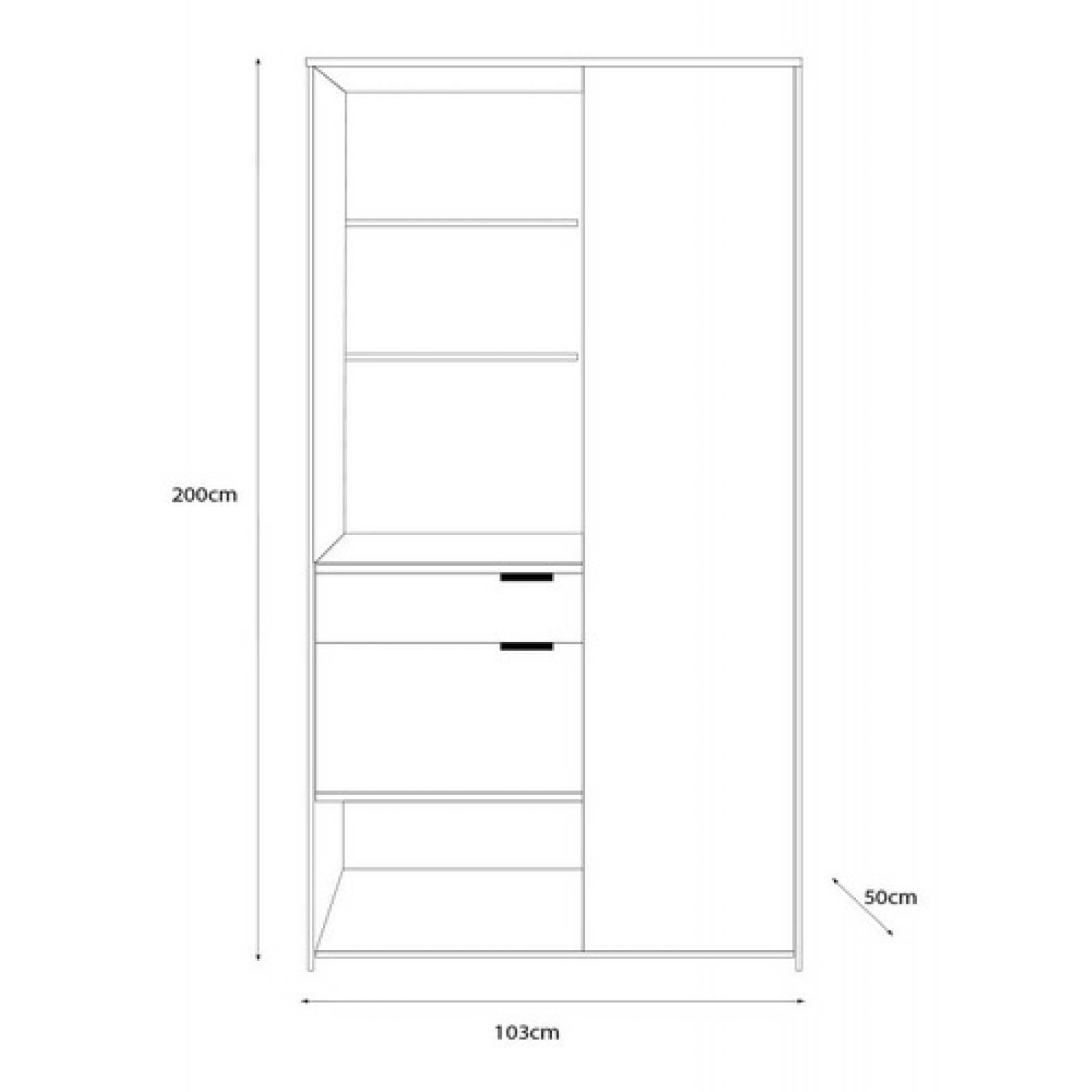 Alacena Modular Estante Auxiliar De Cocina 2 Puertas Tugow