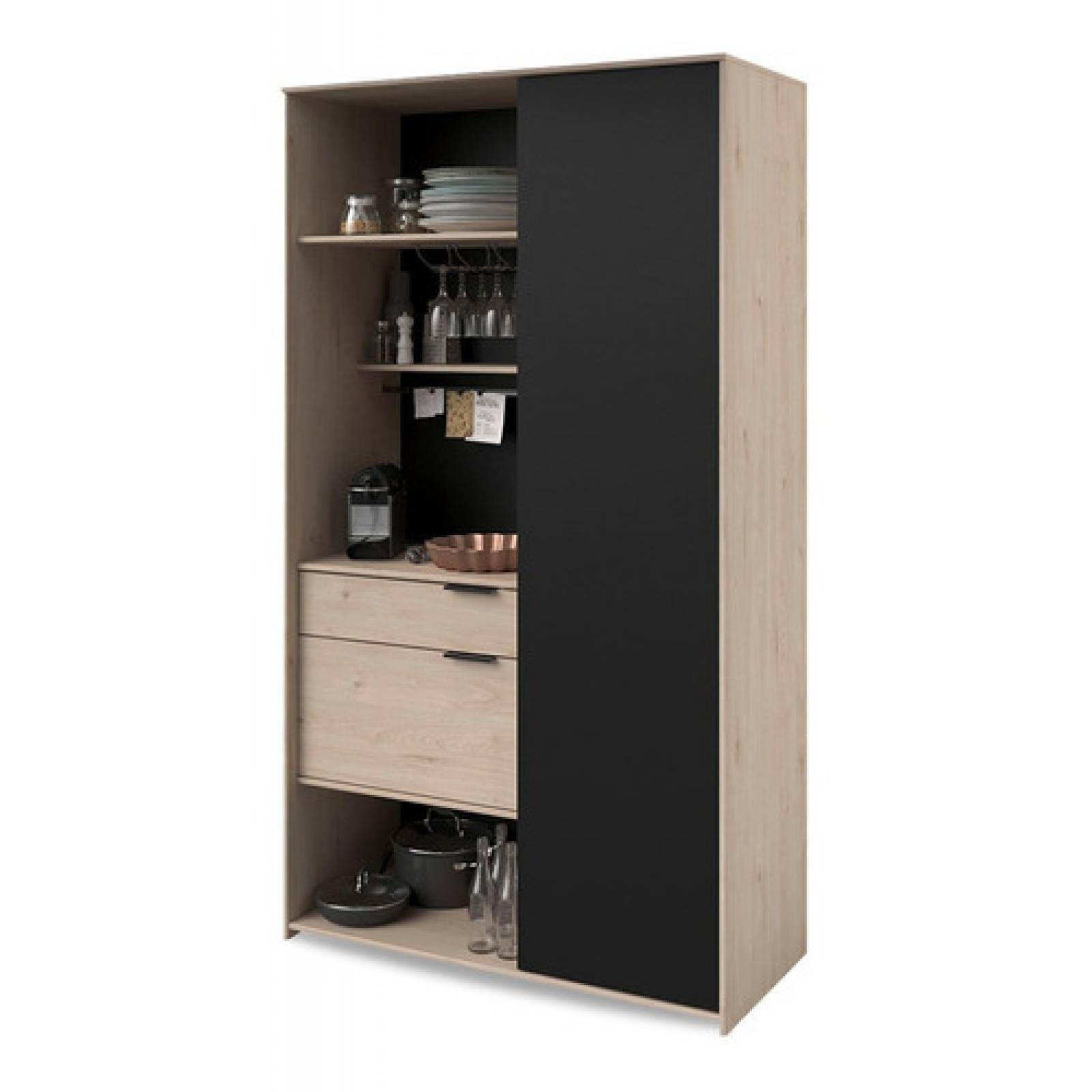 Alacena Modular Estante Auxiliar De Cocina 2 Puertas Tugow