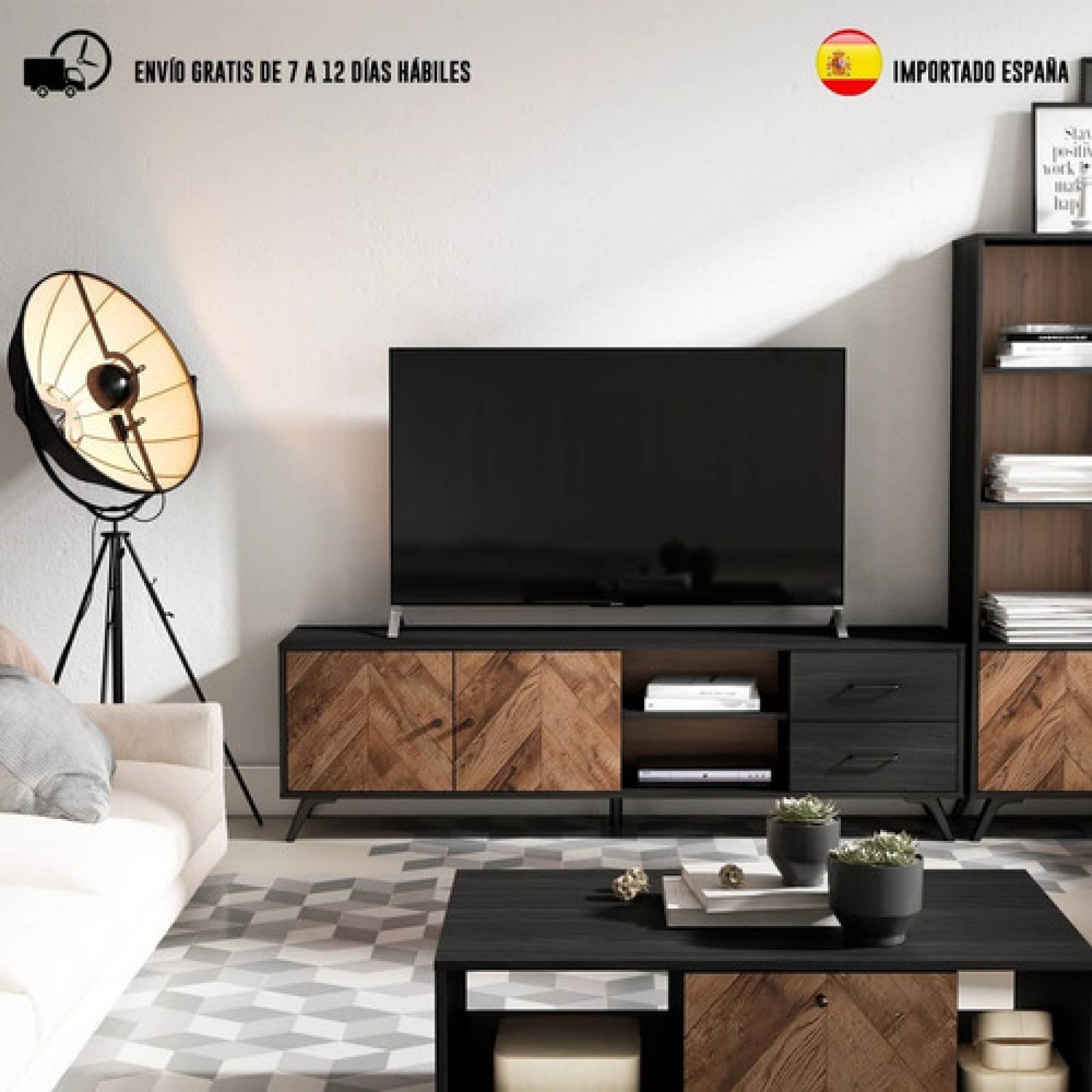 Mesa De Madera Para Tv Estilo Estilo Rustico Tugow