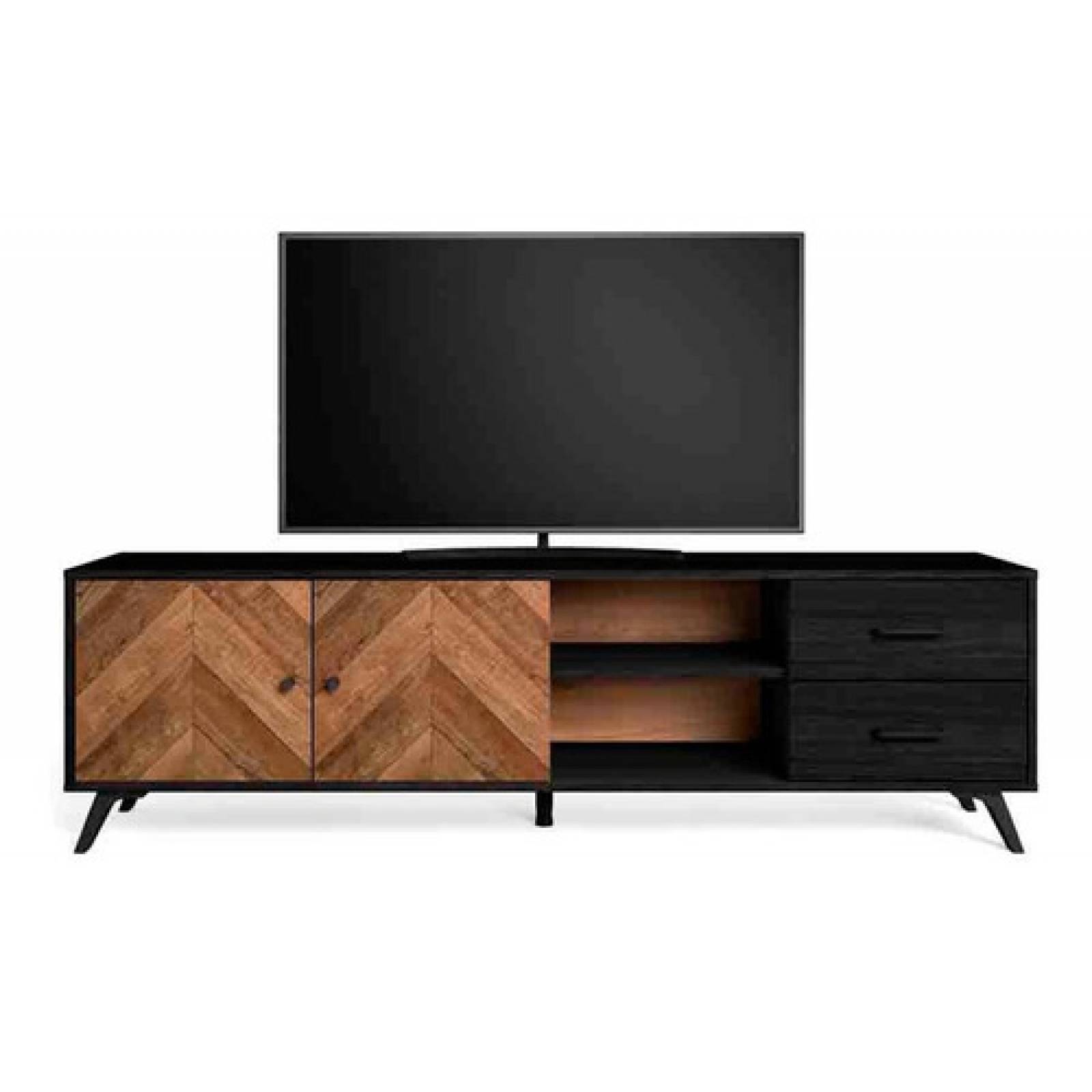 Mesa De Madera Para Tv Estilo Estilo Rustico Tugow