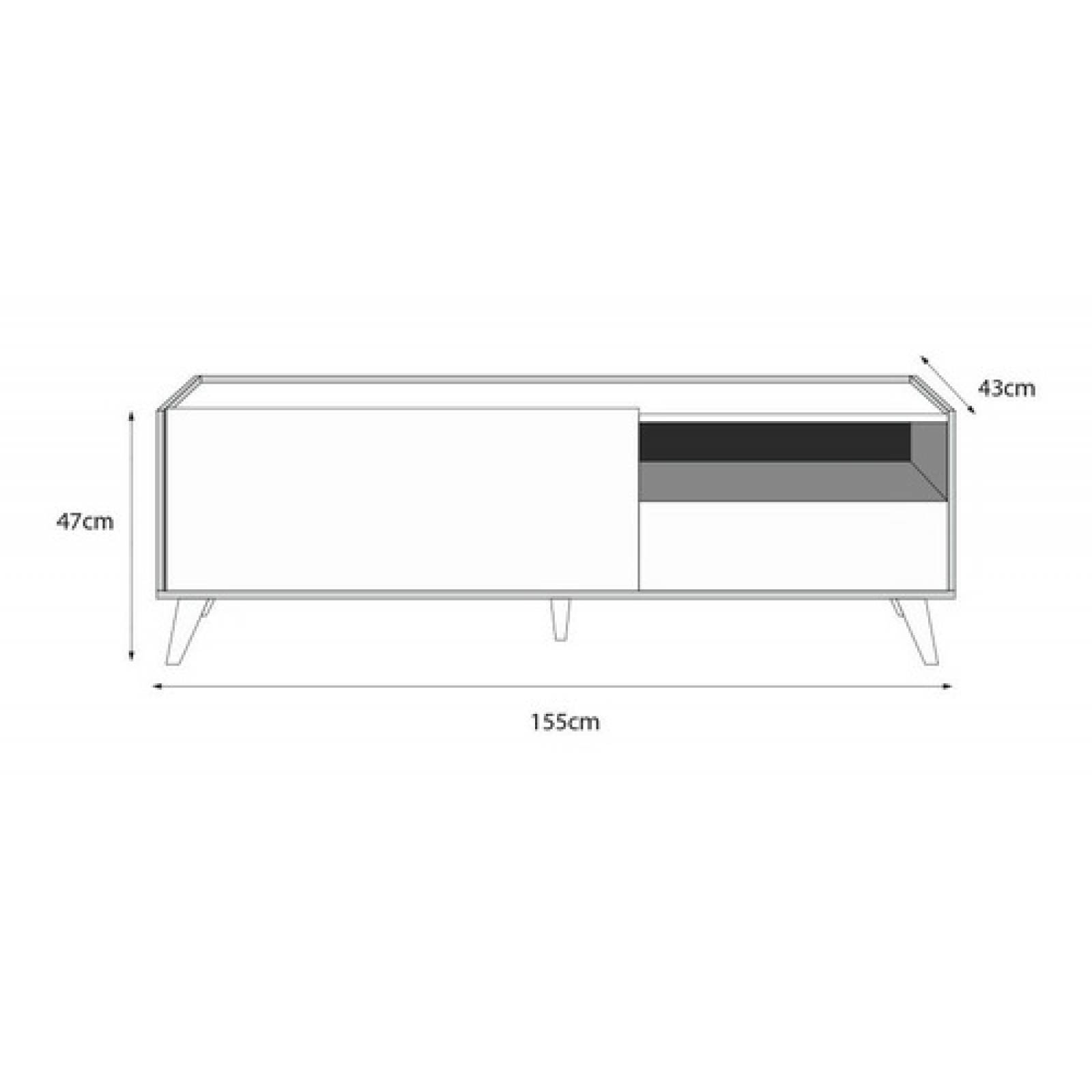 Mesa Rack Mueble Para Tv Multicolor Moderno Amplio Tugow
