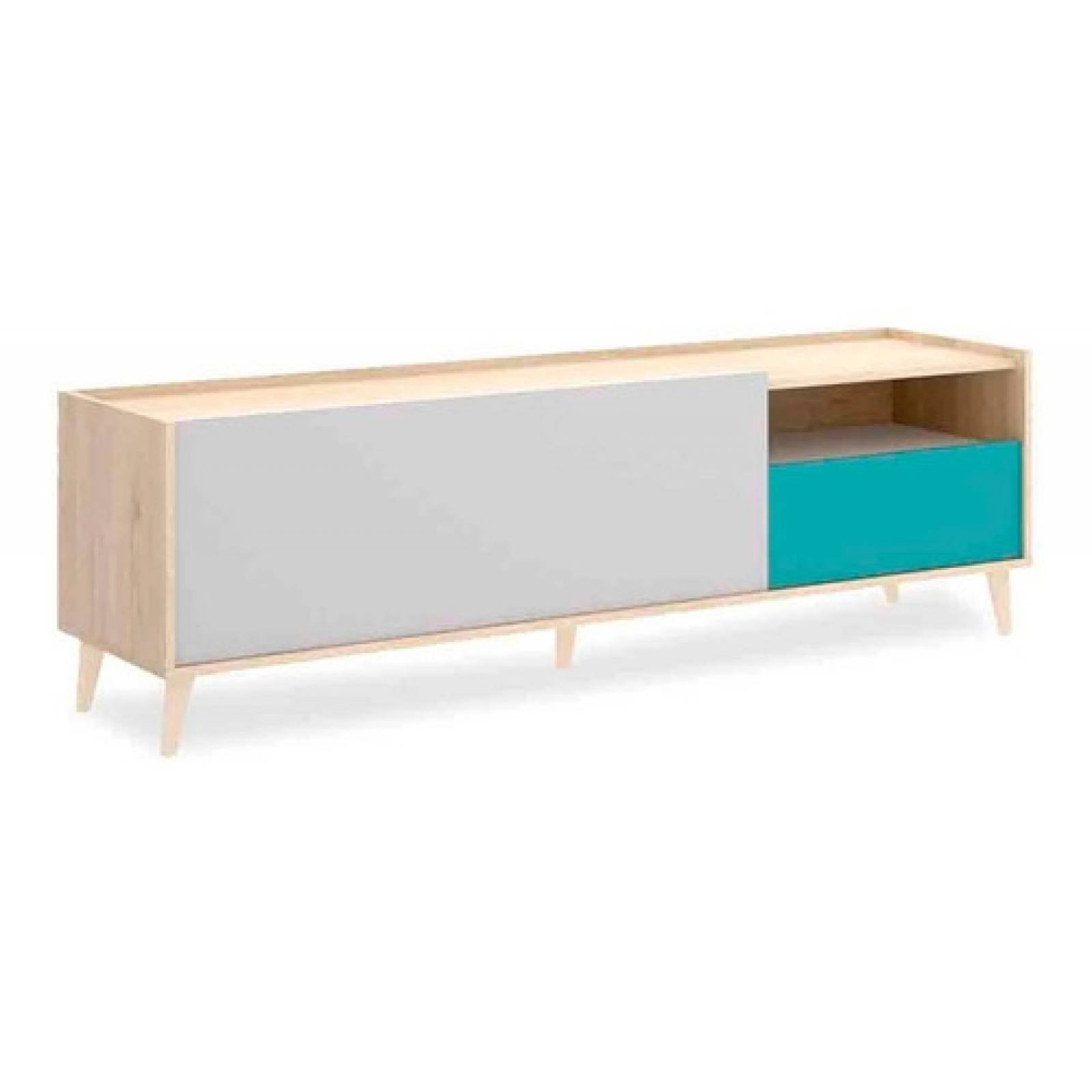 Mesa Rack Mueble Para Tv Multicolor Moderno Amplio Tugow