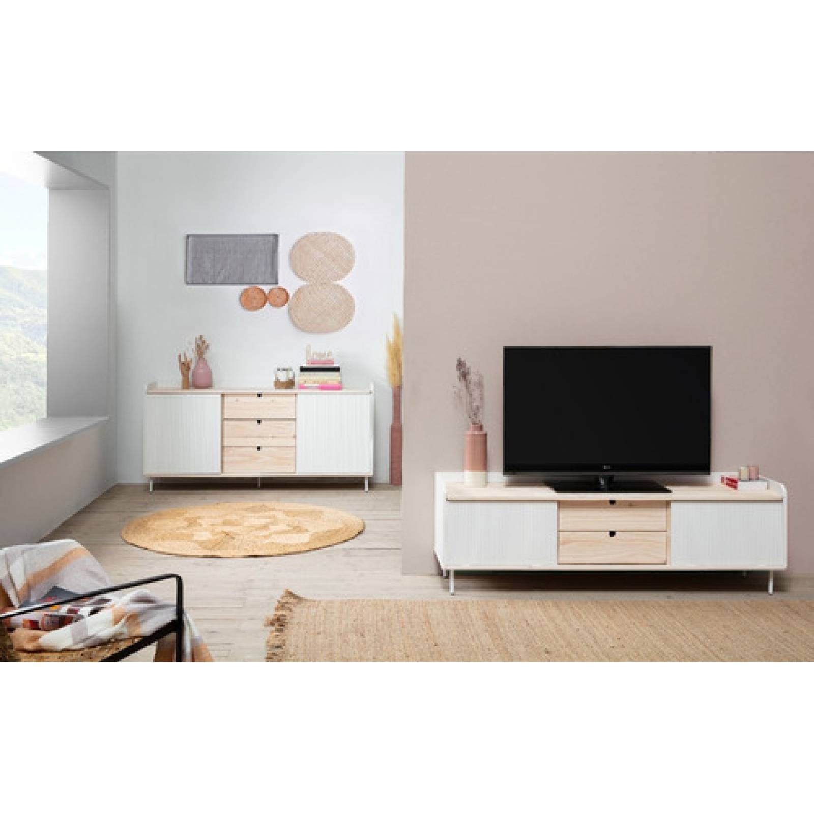 Mueble Para Tv Rack Minimalista Para Sala U Oficina Tugow