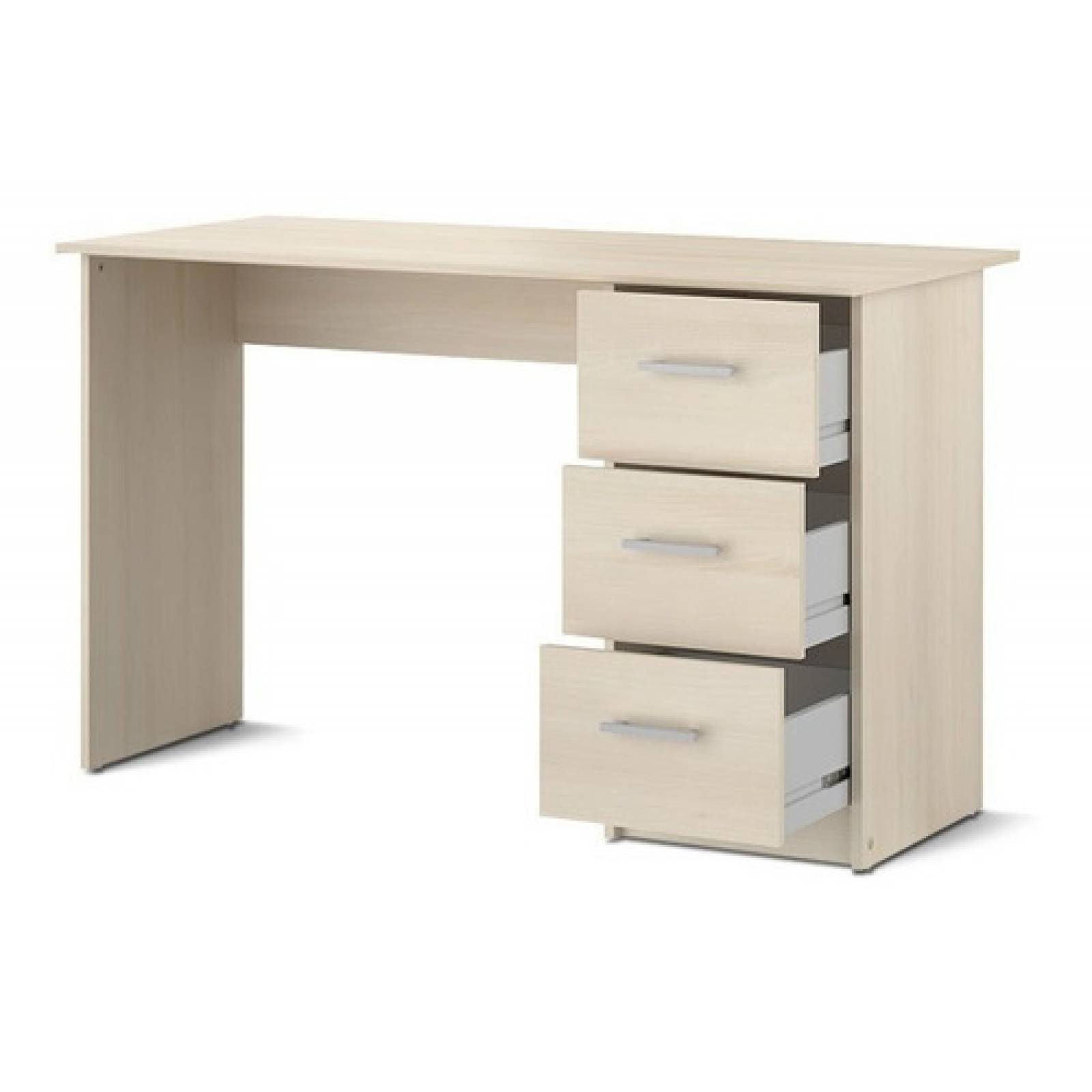 Escritorio Con 3 Cajones Acacia Adaptable Tugow 