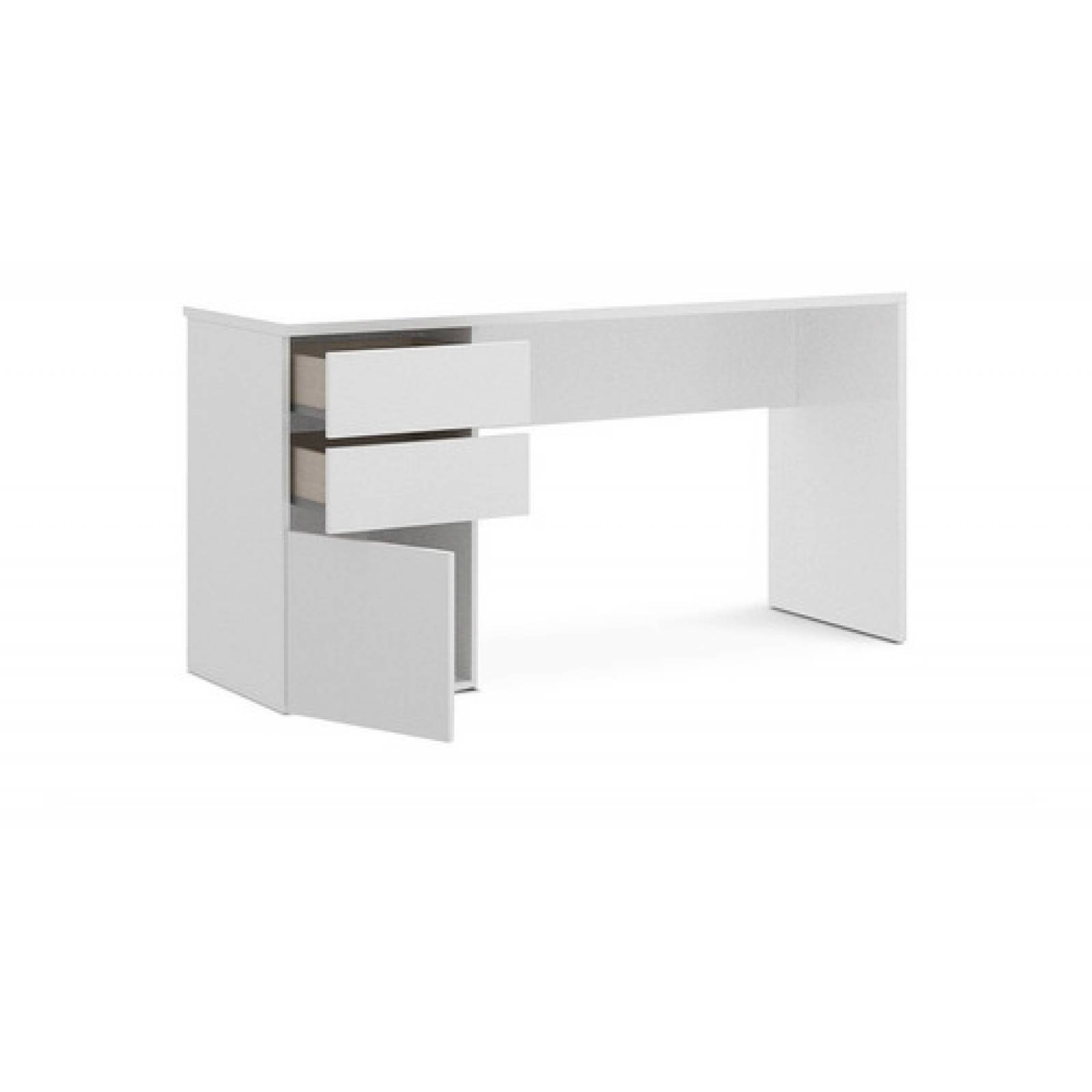 Escritorio Amplio Tugow Blanco Brillante Envio Gratis